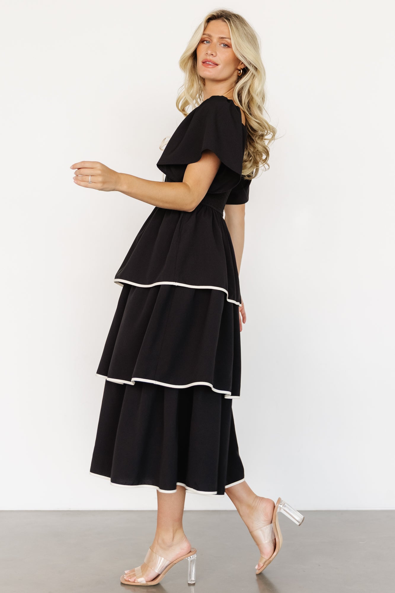 Madrid Tiered Dress | Black