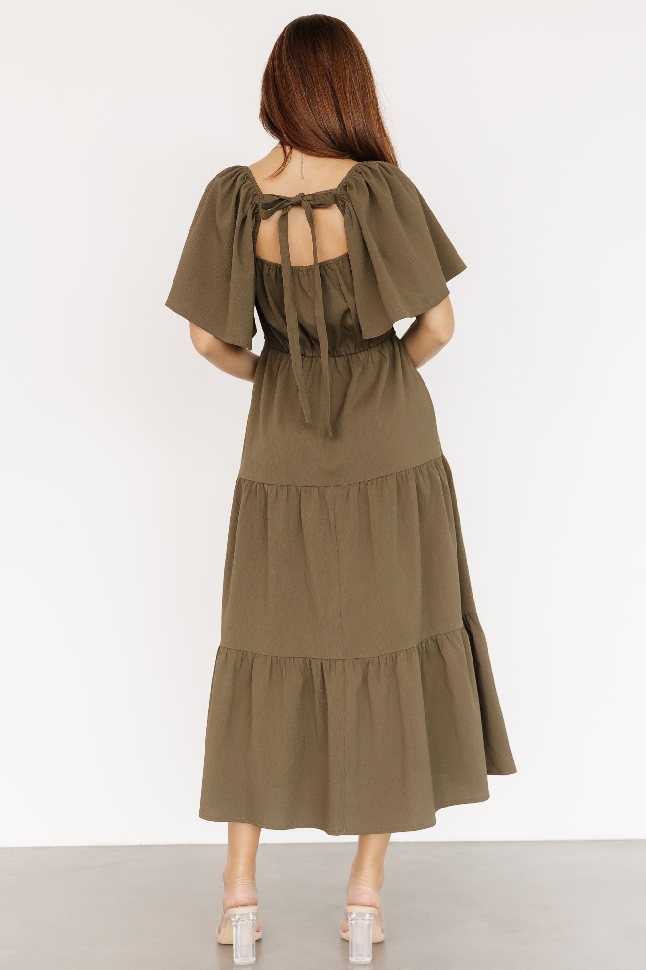 Fauna Lace Top Dress | Olive