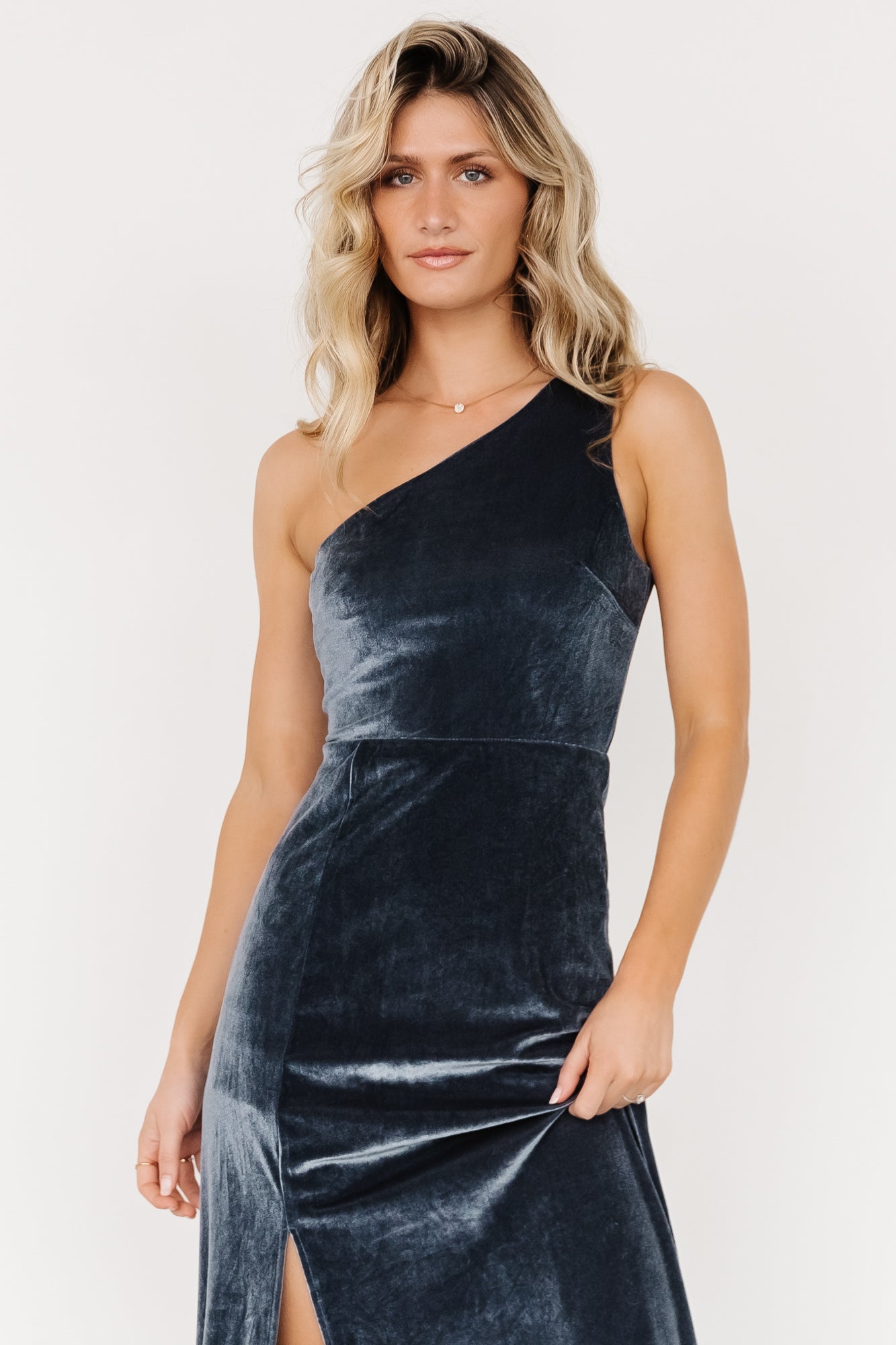 Fabric Swatch - Tatiana Velvet | Slate Blue