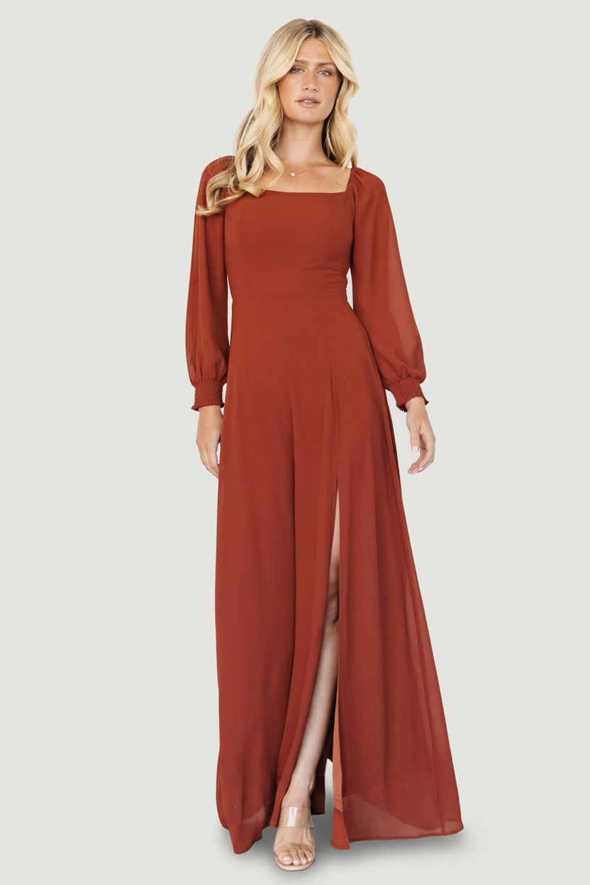 Baltic Born Womens Giselle Maxi Dress | Rust | Size: Small Baltic Born Womens Giselle Maxi Dress | Rust | Size: Small