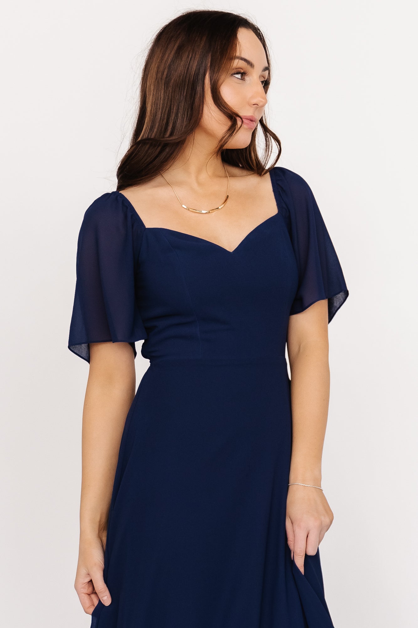 Fabric Swatch - Sierra Chiffon | Navy