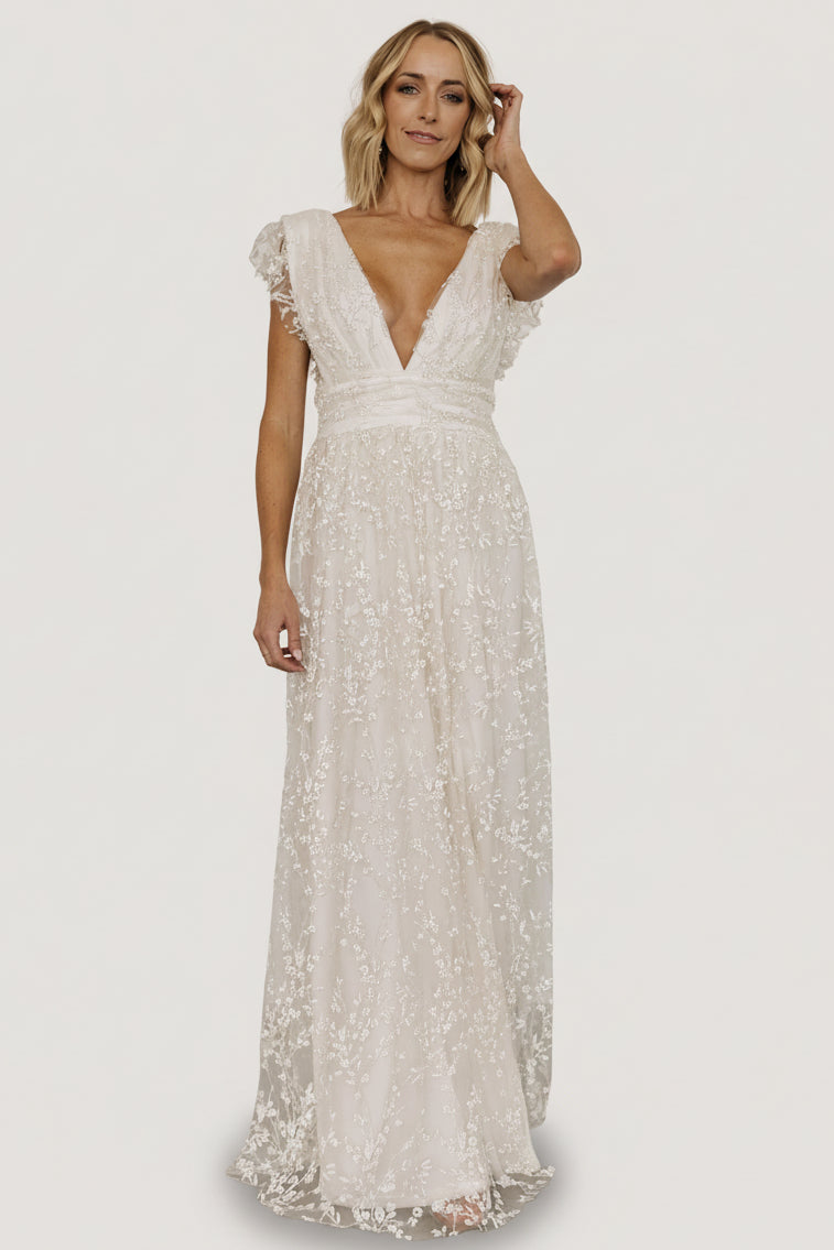 Arlene Shimmer Gown | Ivory Arlene Shimmer Gown | Ivory