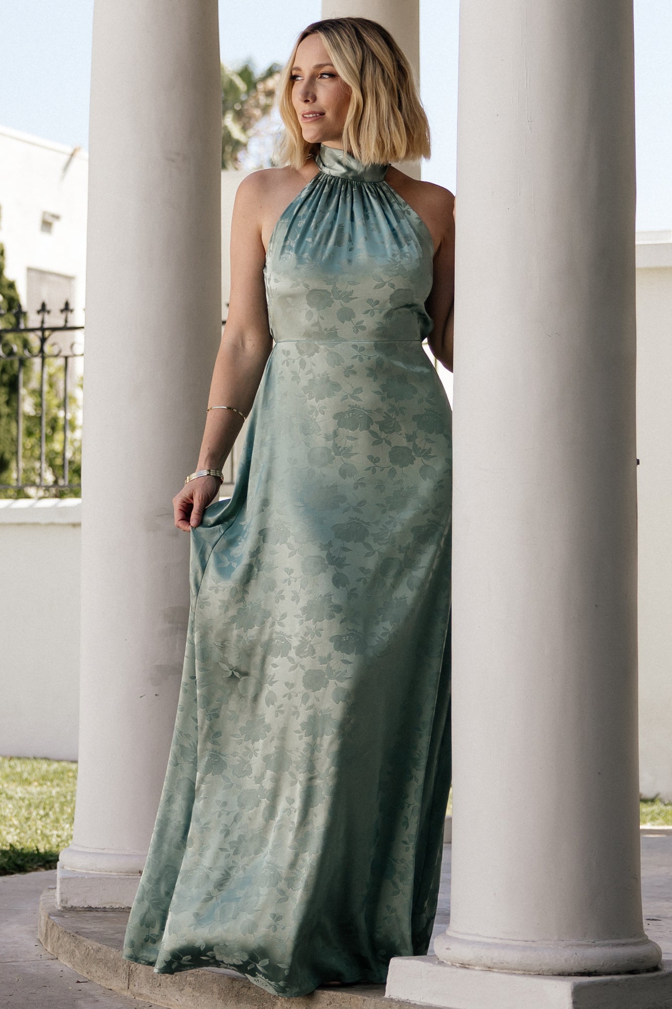 Milan Halter Maxi Dress | Sage