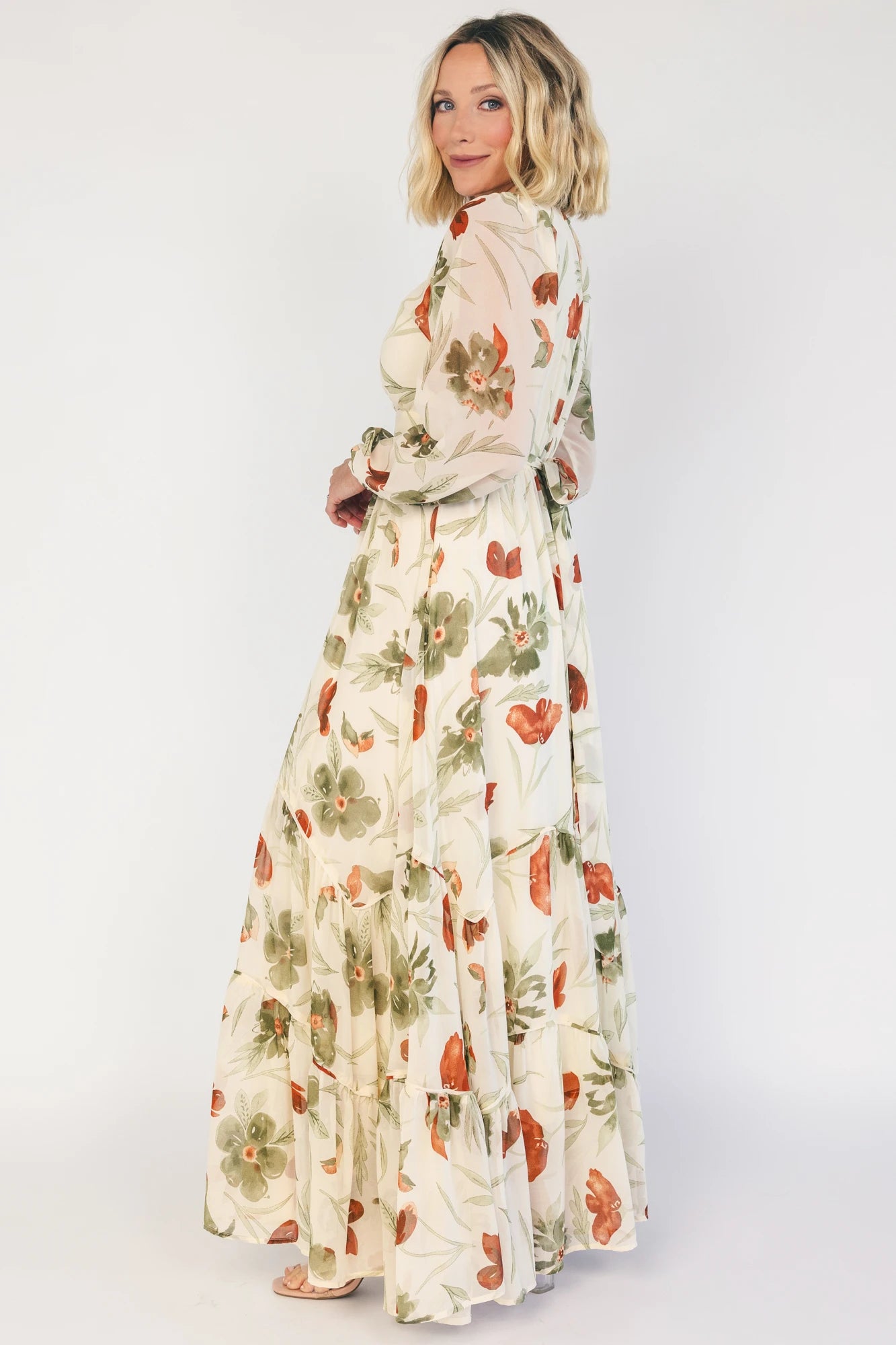 Johanna Maxi Dress | Cream Floral