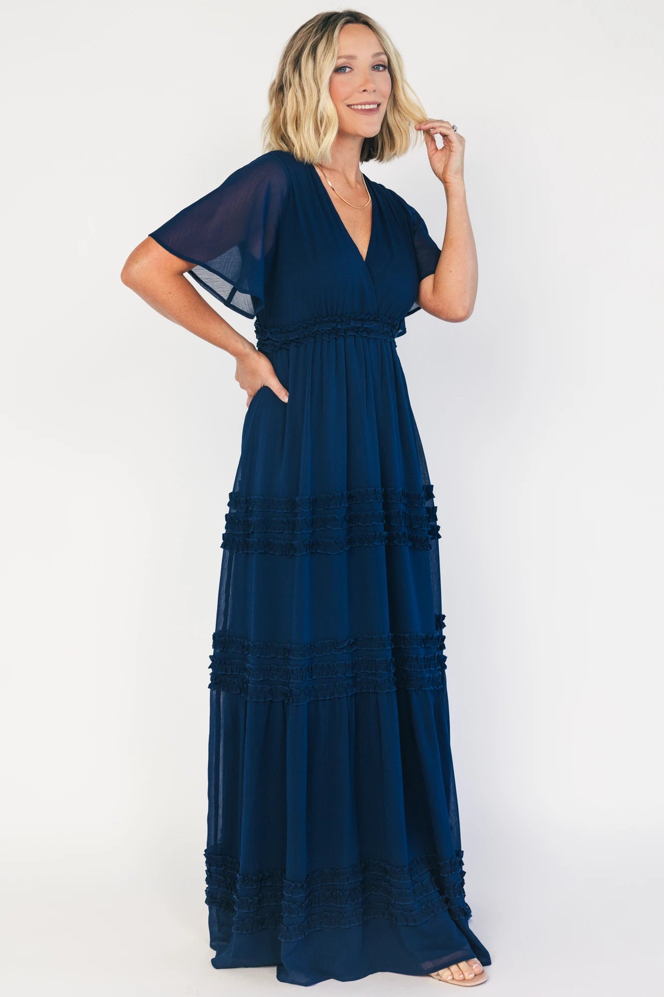 Baltic Born Womens Metropolitan Maxi Dress | Navy | Color: Blue