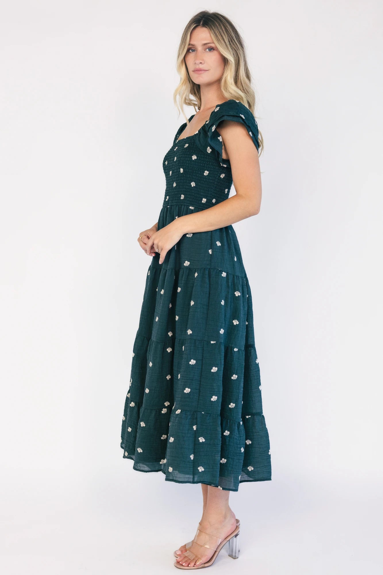 Waverly Midi Dress | Deep Topaz Floral