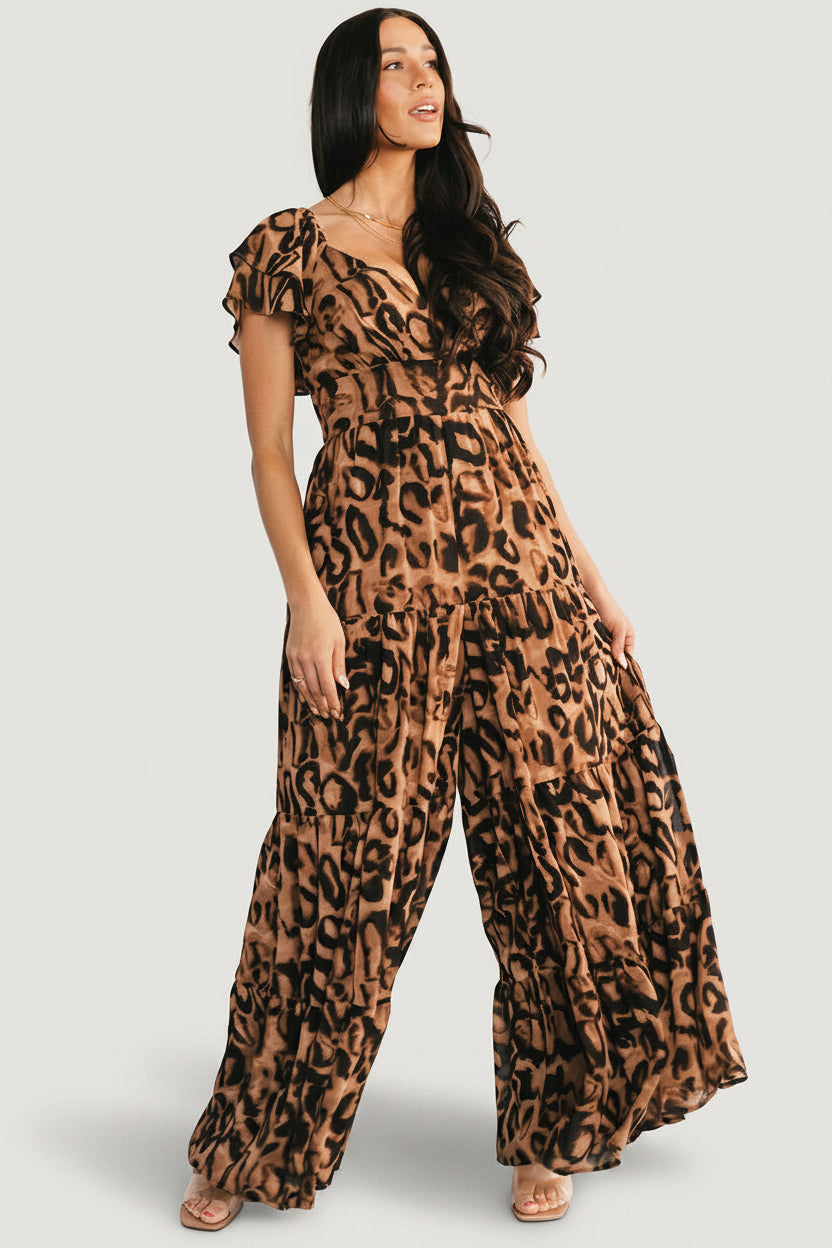 Katalina Jumpsuit | Leopard Print