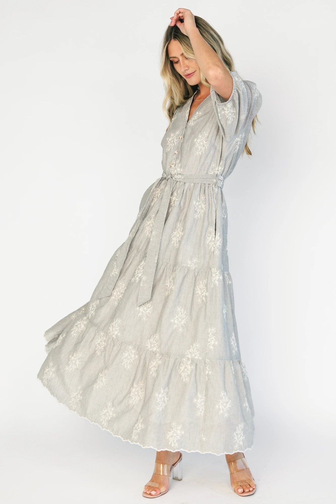 Marguerite Embroidered Dress | Black