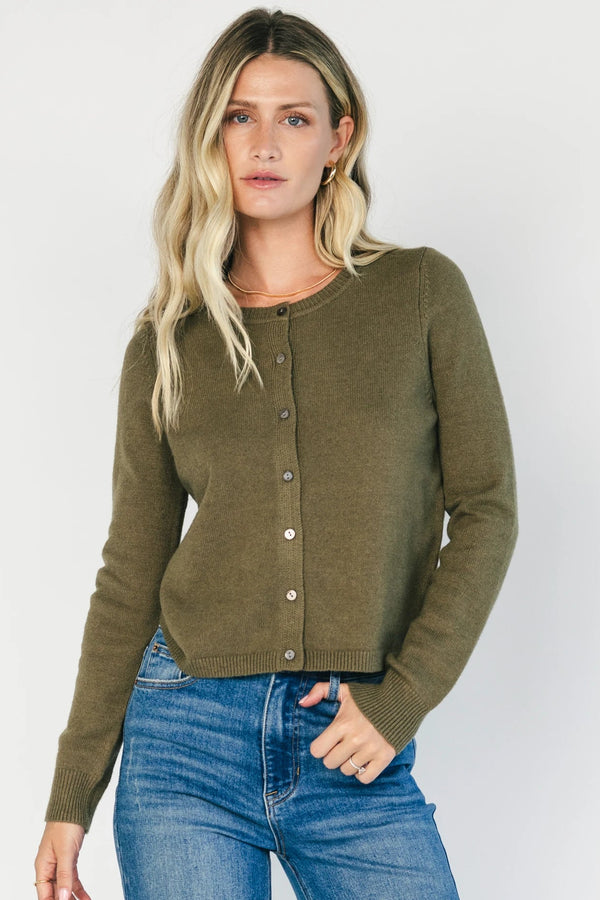 Sable Cardigan | Deep Olive