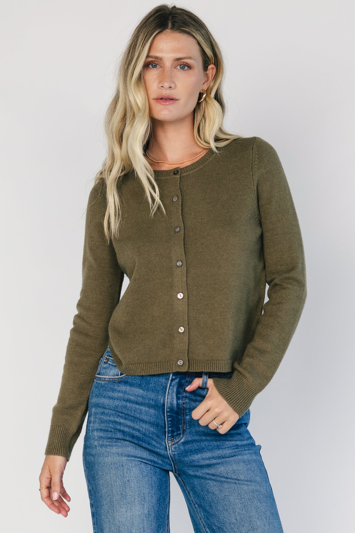 Sable Cardigan | Deep Olive