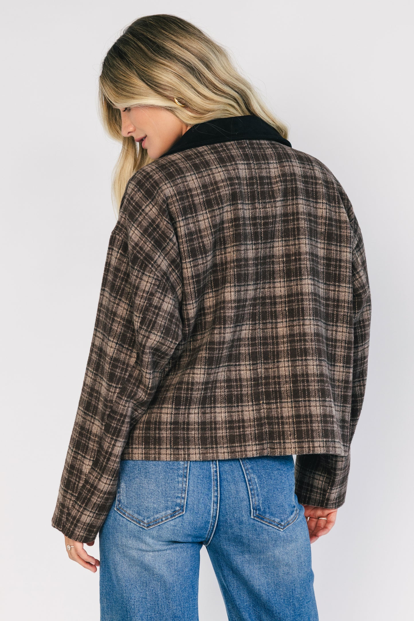 Harvard Jacket | Brown Plaid