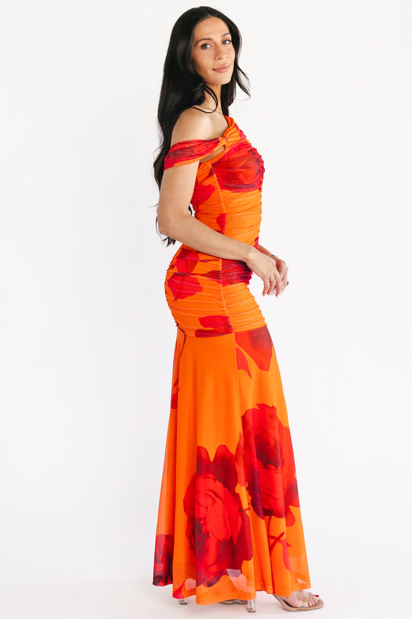 Santorini Maxi Dress | Sunset Red