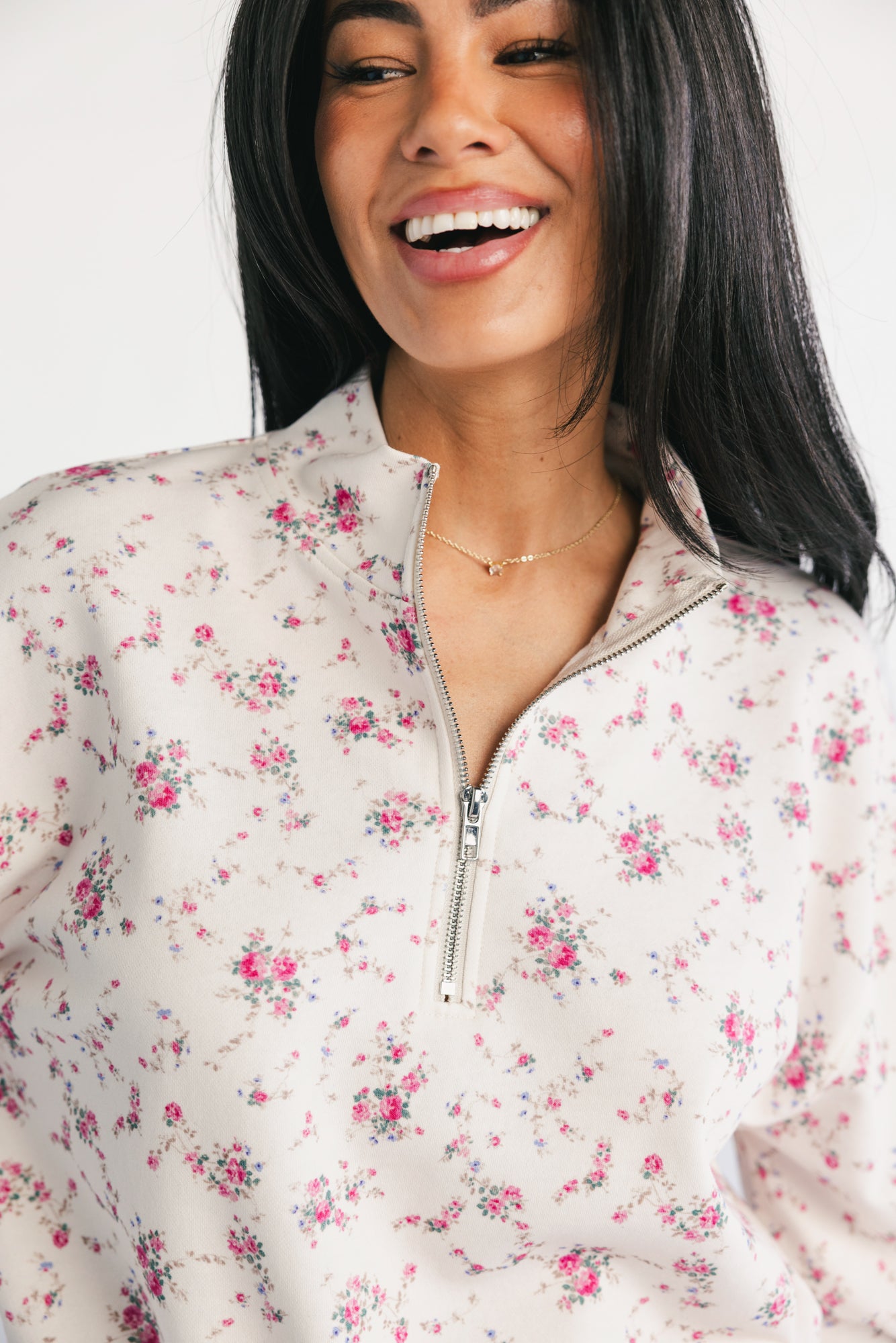 Allison Lounge Set | Ivory + Pink Floral