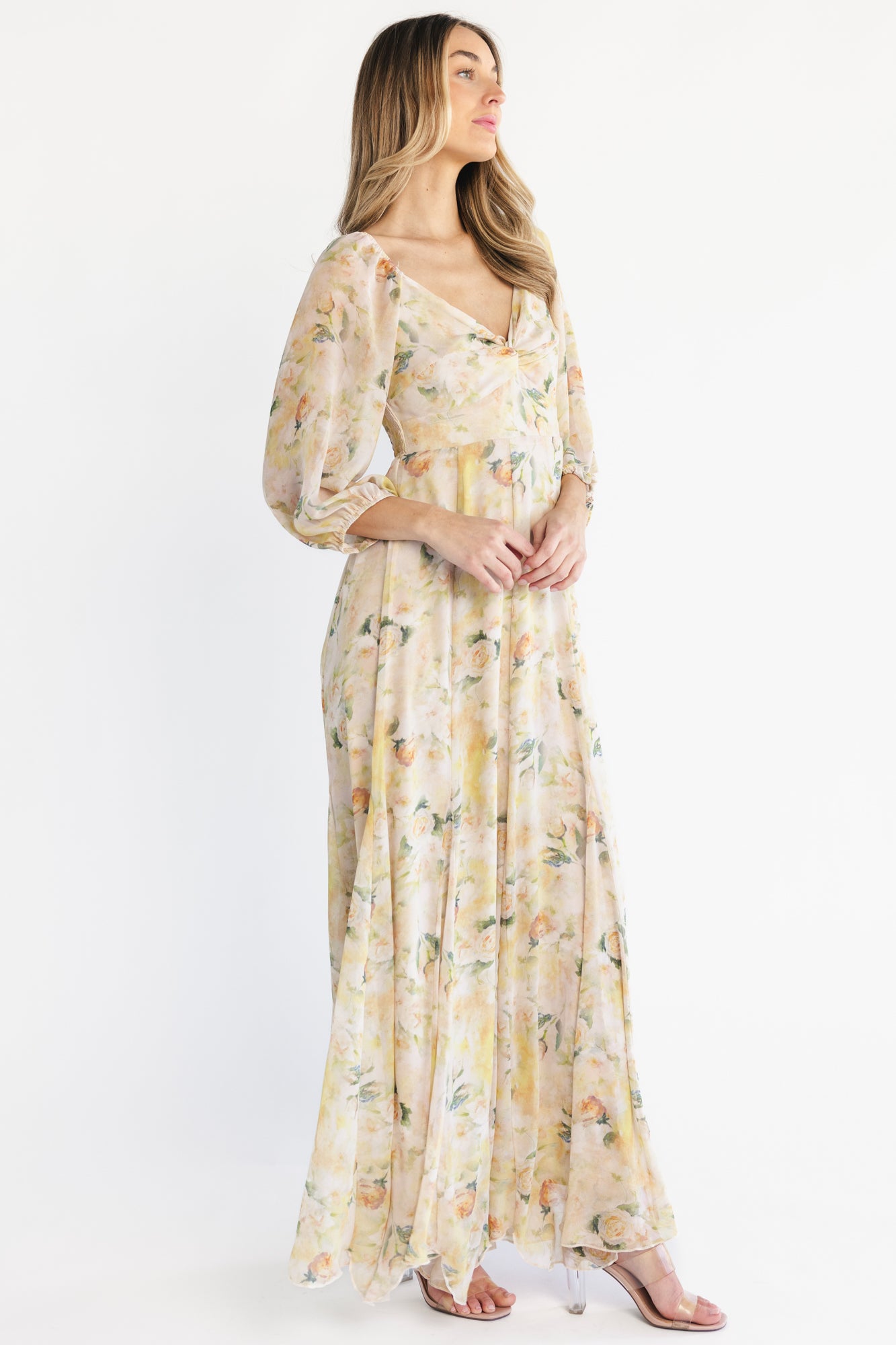 Aviana Maxi Dress | Golden Floral