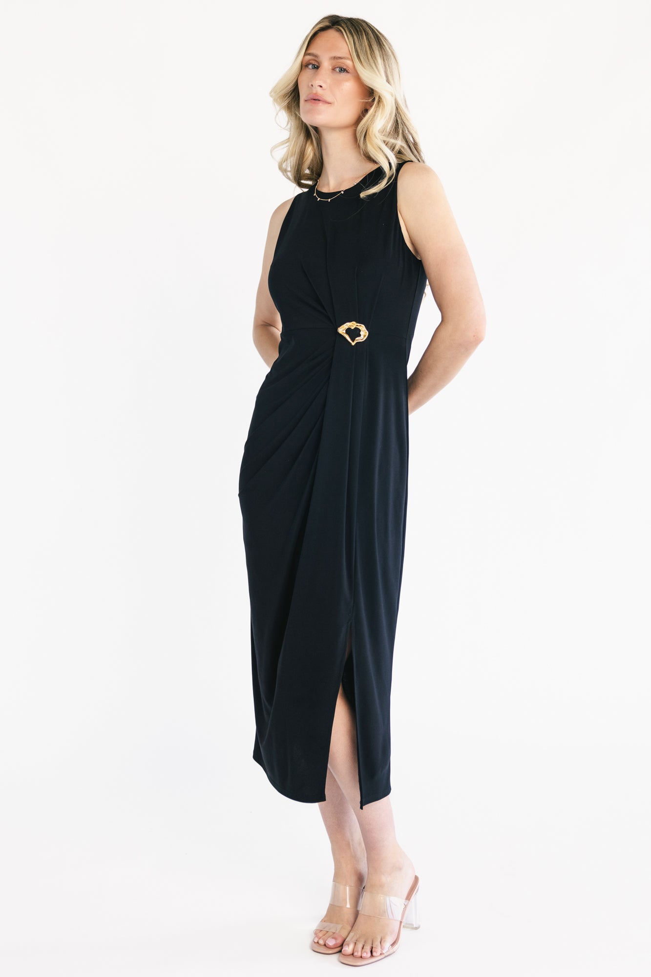 Novara Midi Dress | Black