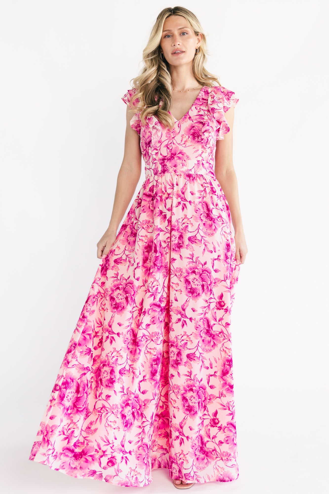 Margie Maxi Dress | Pink Floral