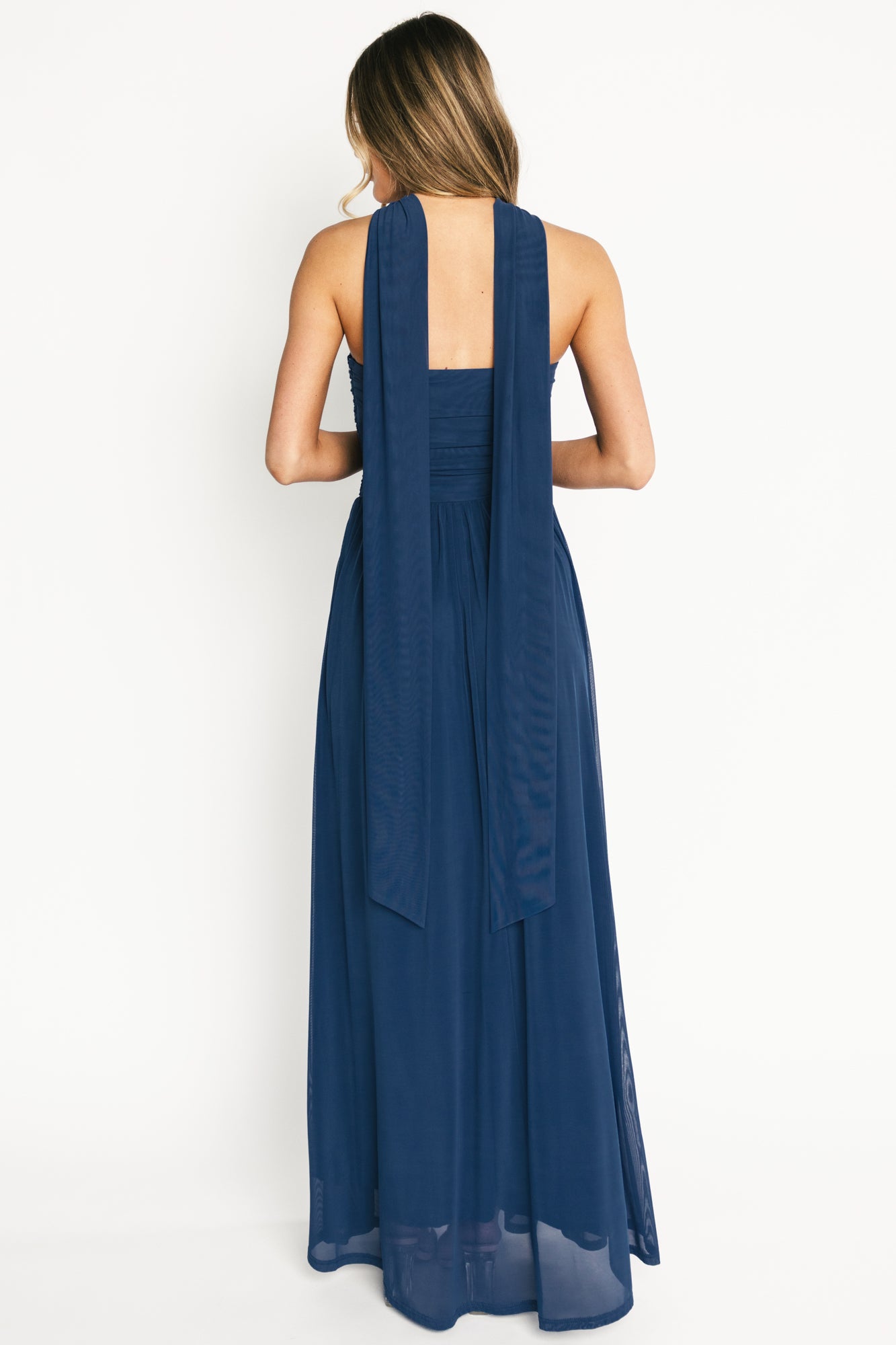 Elias Strapless Maxi Dress | Deep Blue