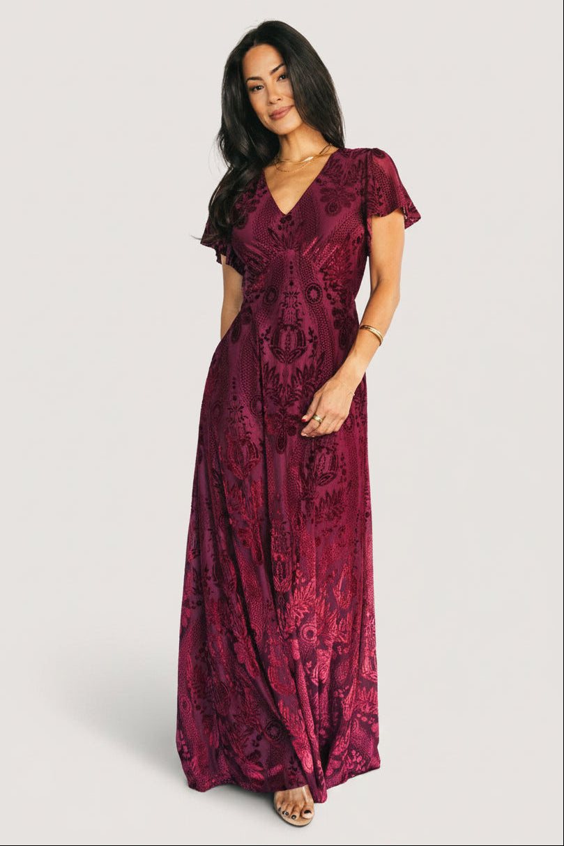 Kimberly Velvet Maxi Dress