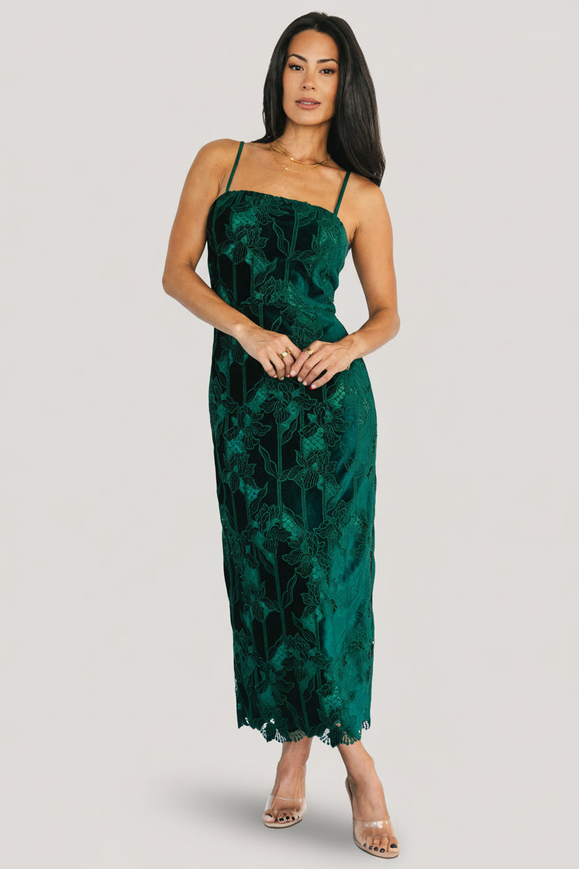 chinese dress ladies Nadia Lace Midi Dress