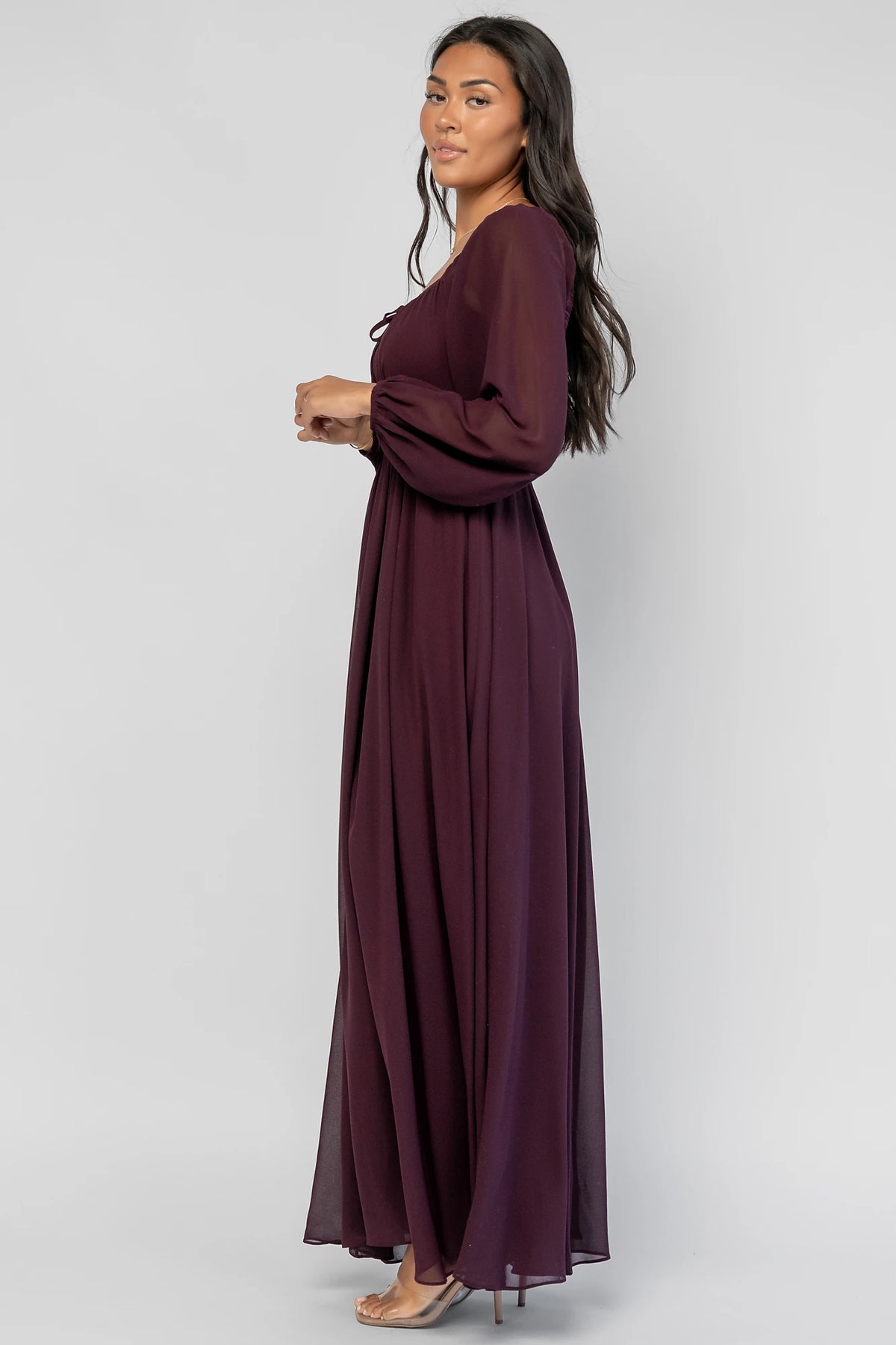 Maddalena Maxi Dress | Dark Plum