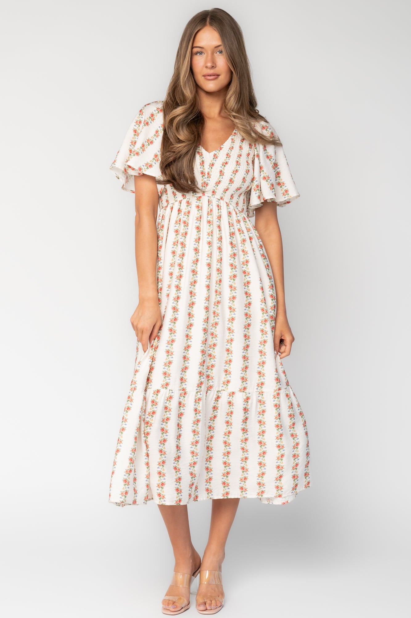 turner midi dress Turner Smocked Midi Dress