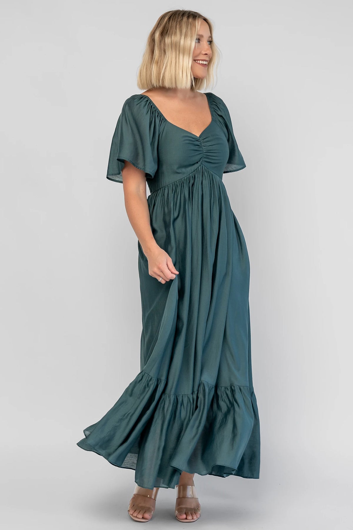 Anisa Midi Dress | Emerald