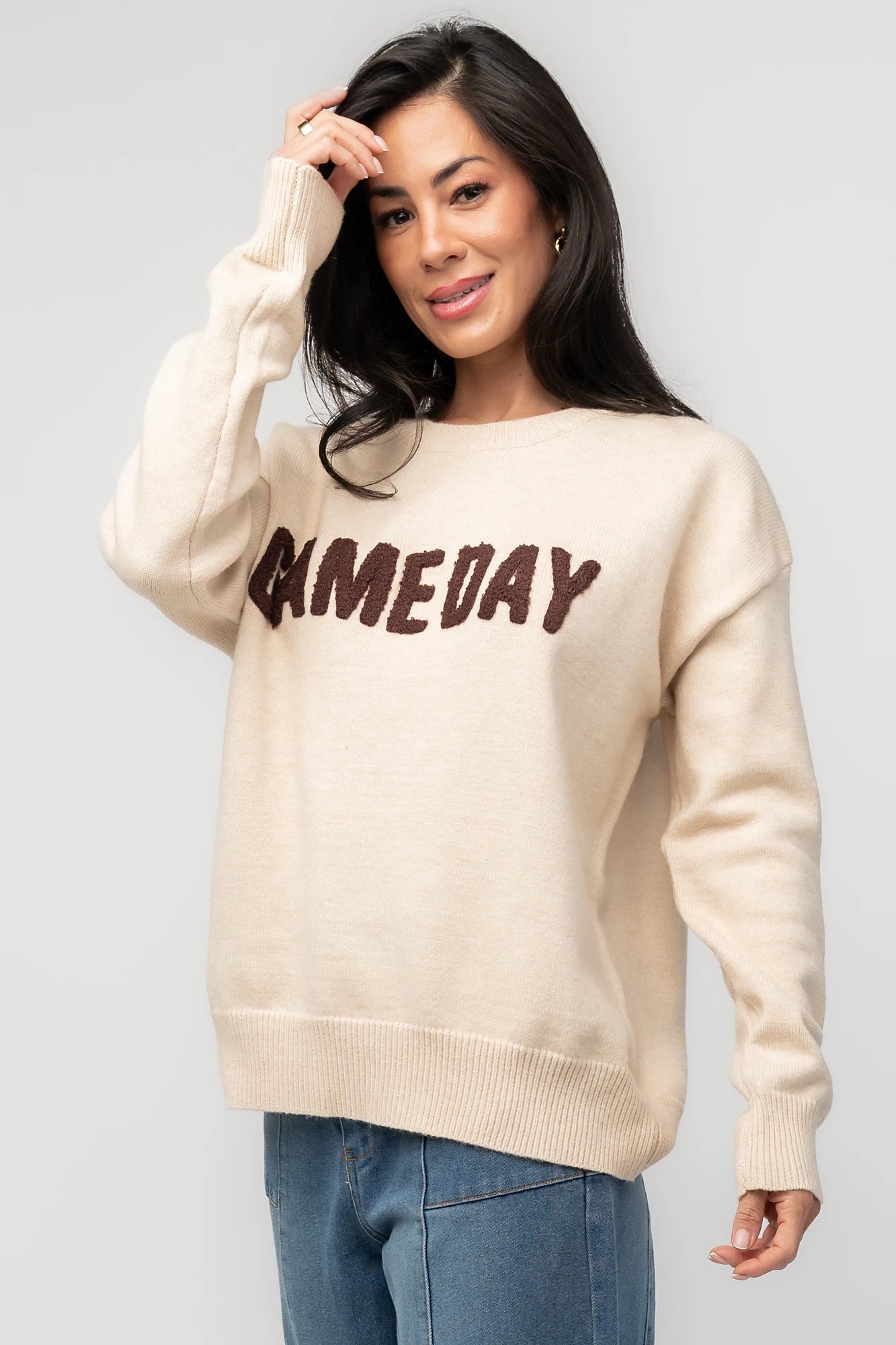 Varsity Sweater | Natural