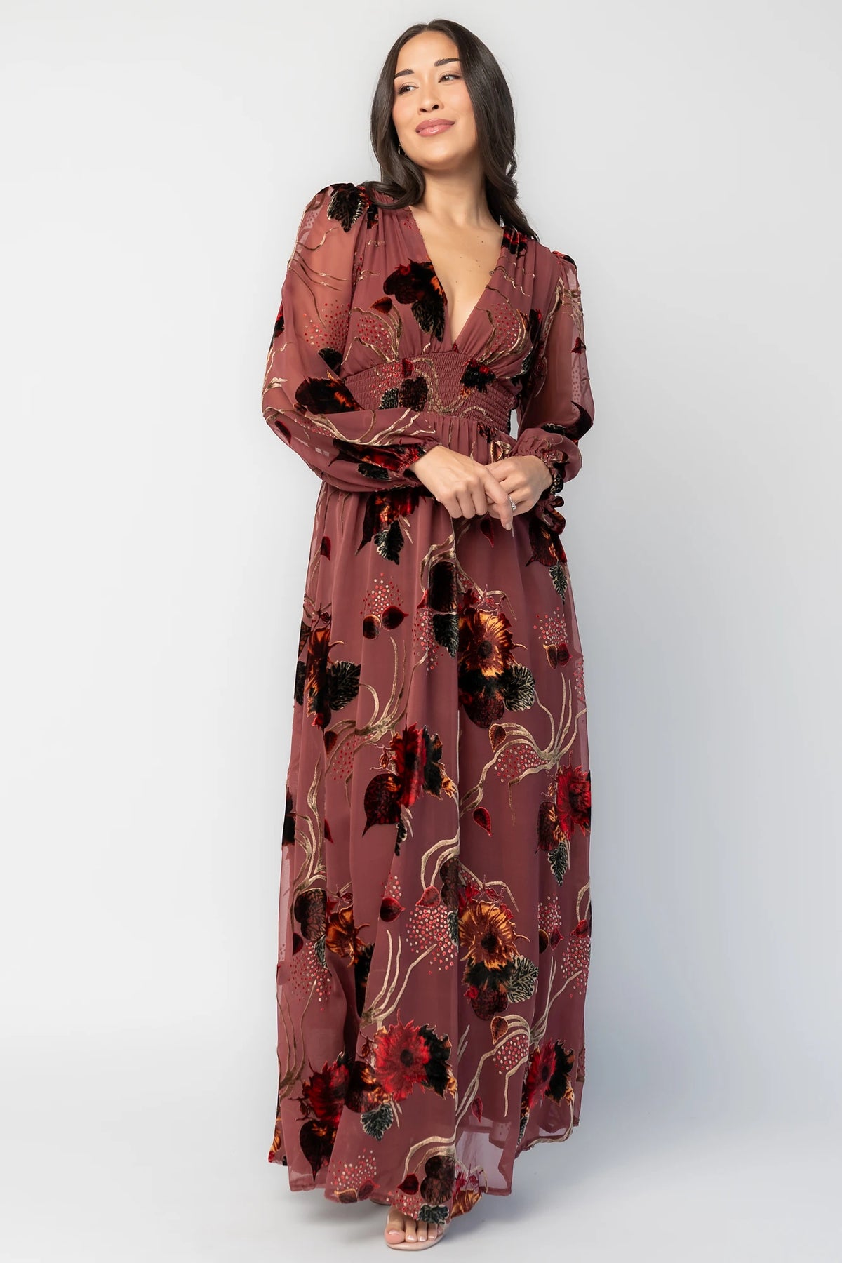 Mikla Maxi Dress | Berry Multi