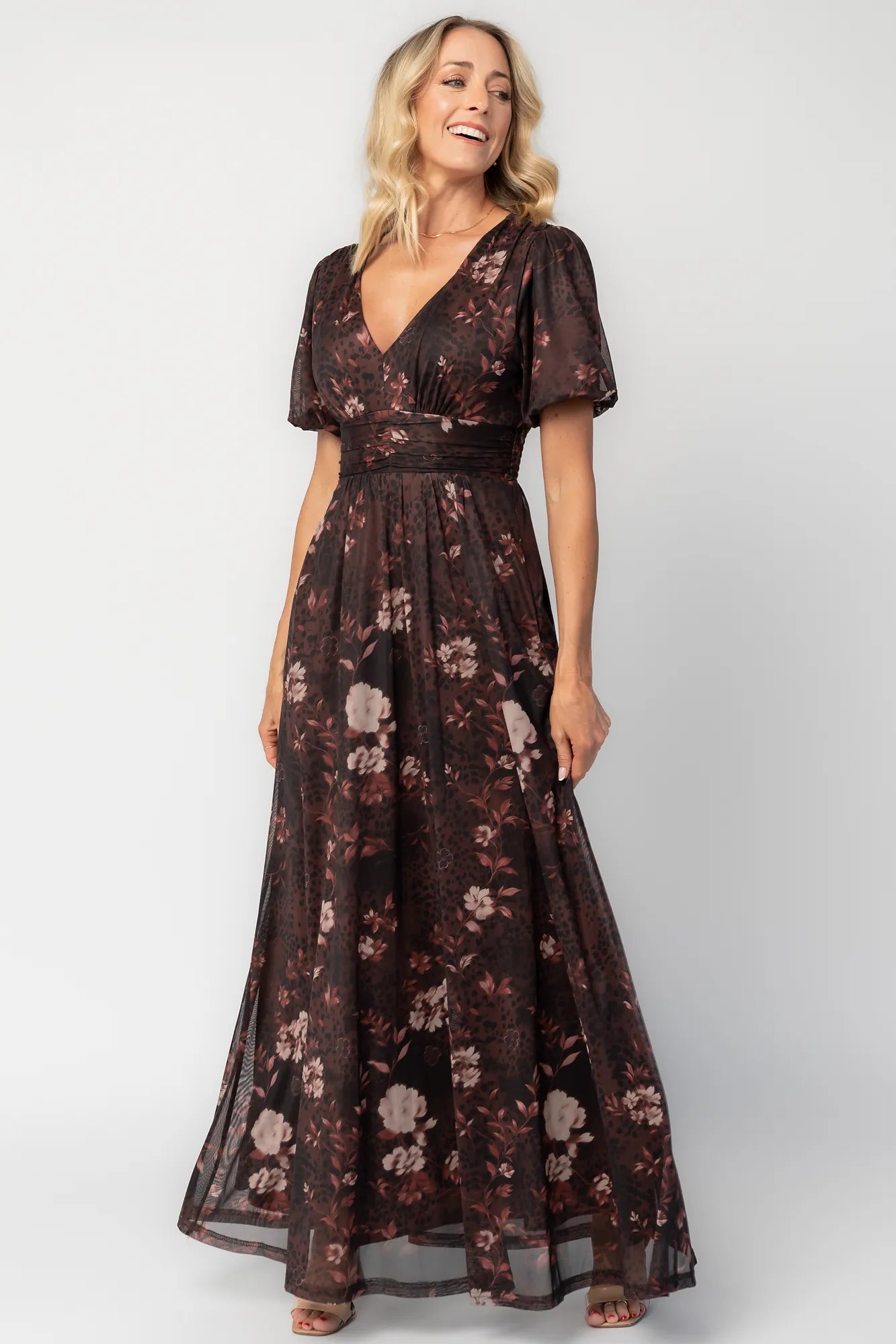 Whitney Mesh Maxi Dress | Clove Floral