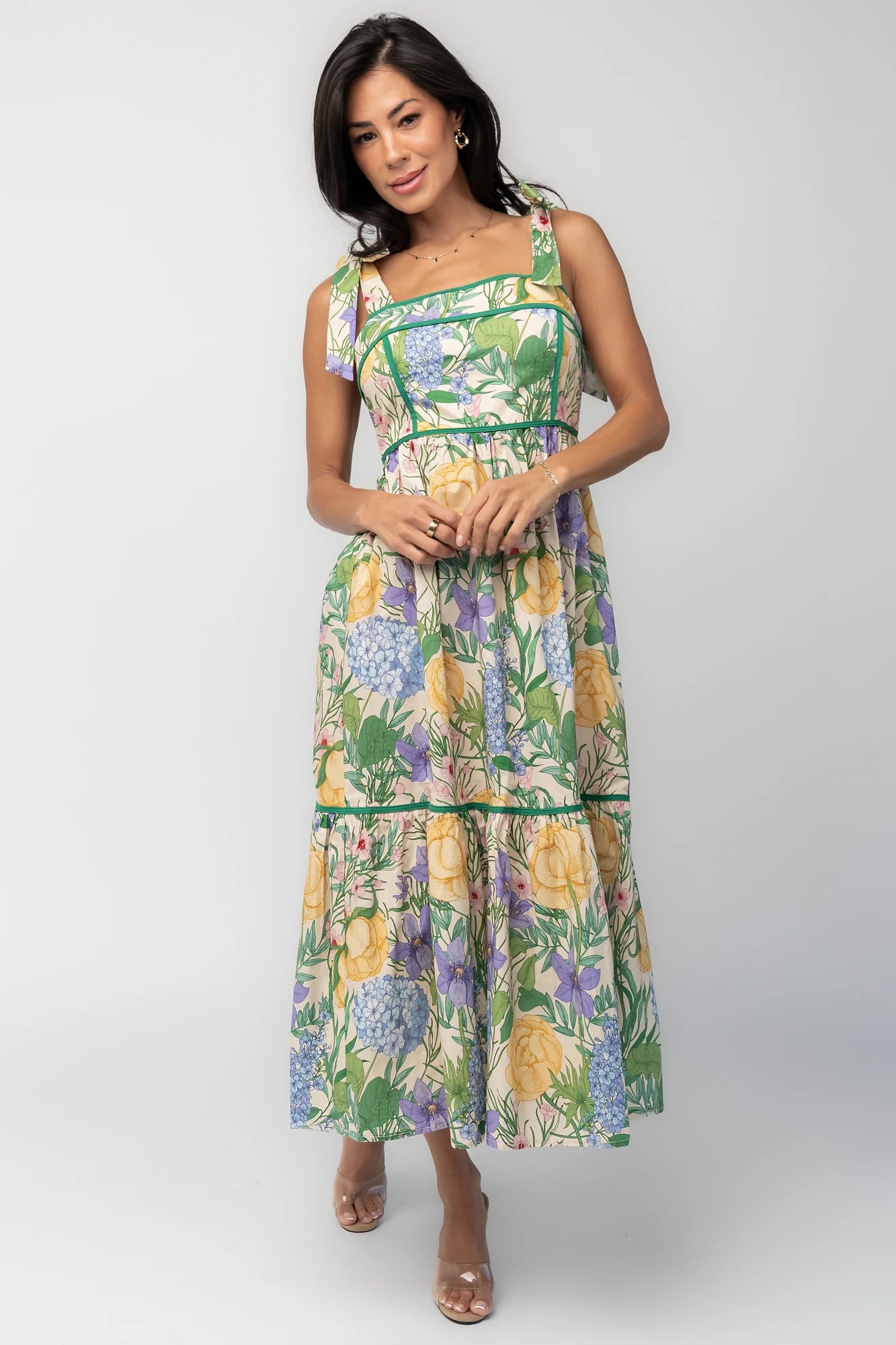 Baltic Born Womens Torres Midi Dress | Multi Floral