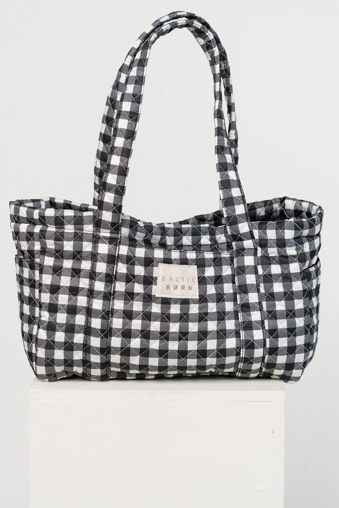 Sedona Gingham Tote Bag | Black