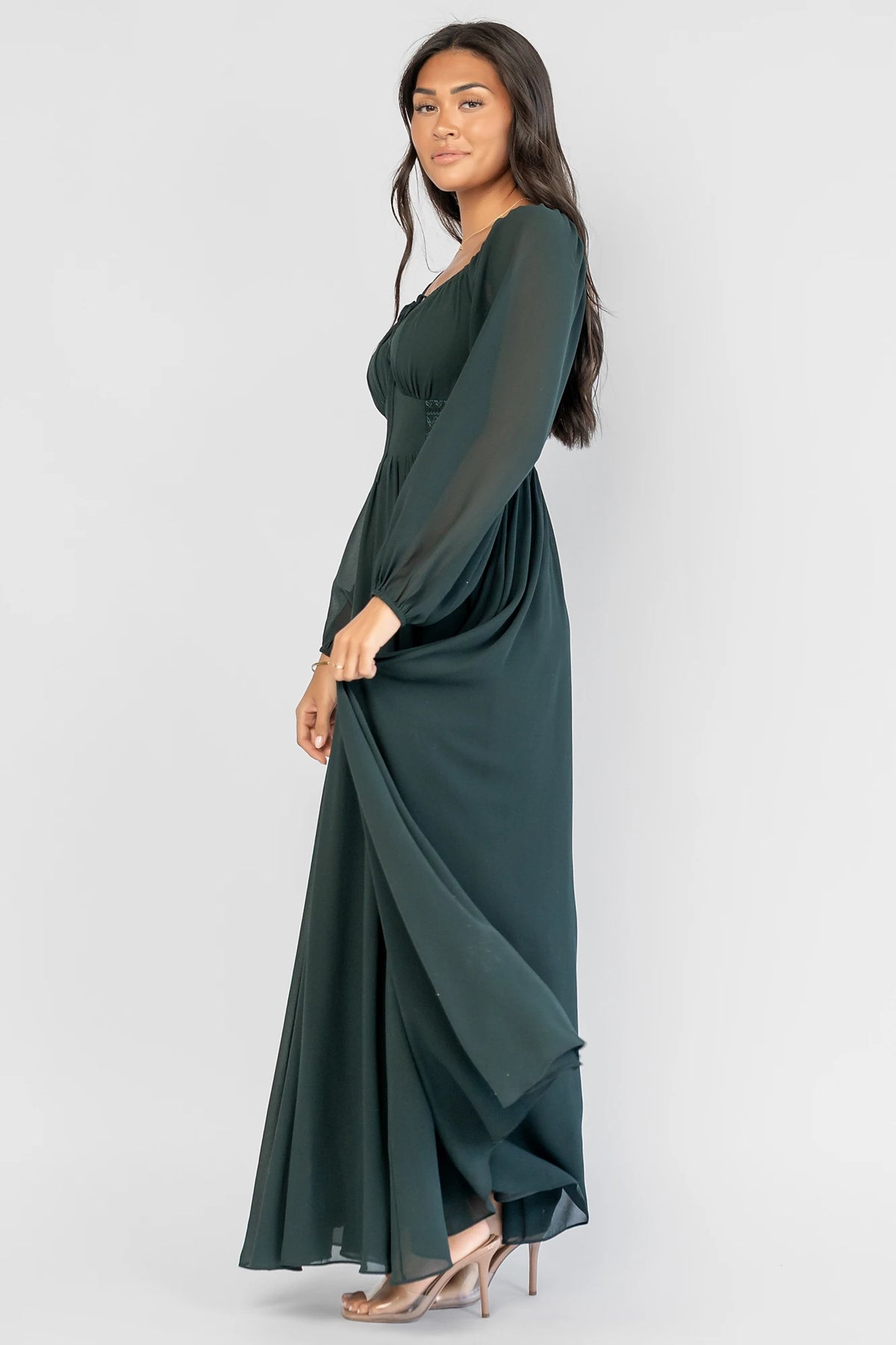 Maddalena Maxi Dress | Dark Green