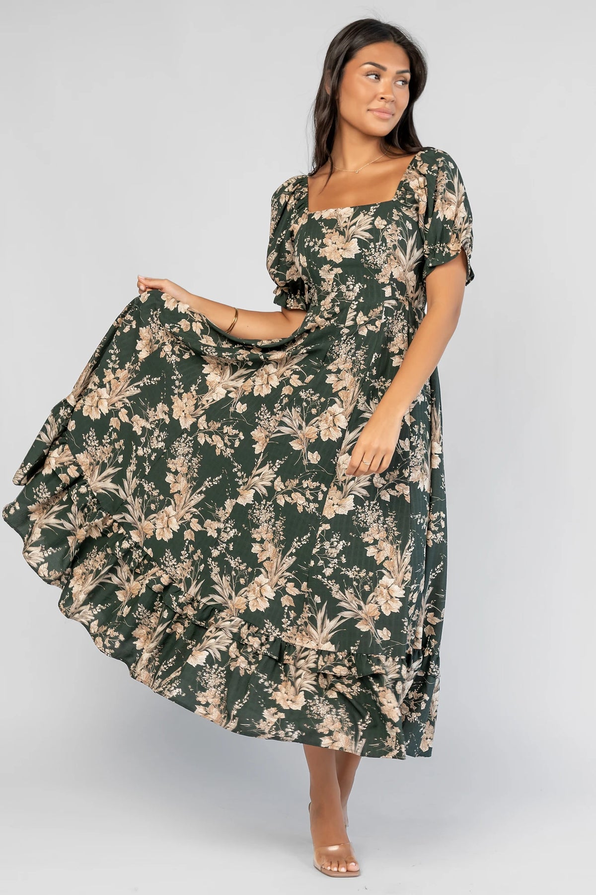 Addison Maxi Dress | Green + Natural