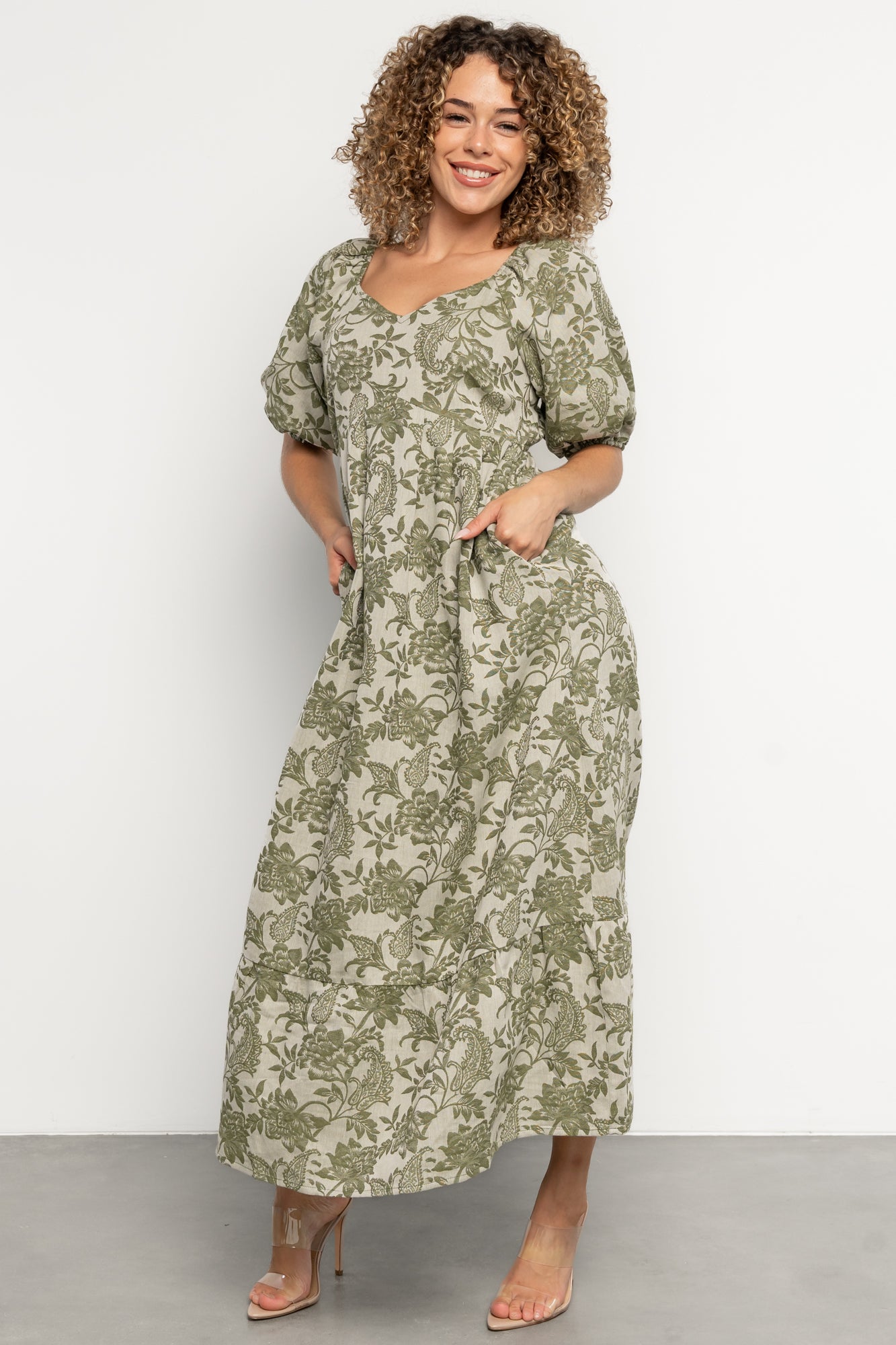 Giuliana Dress | Green Print