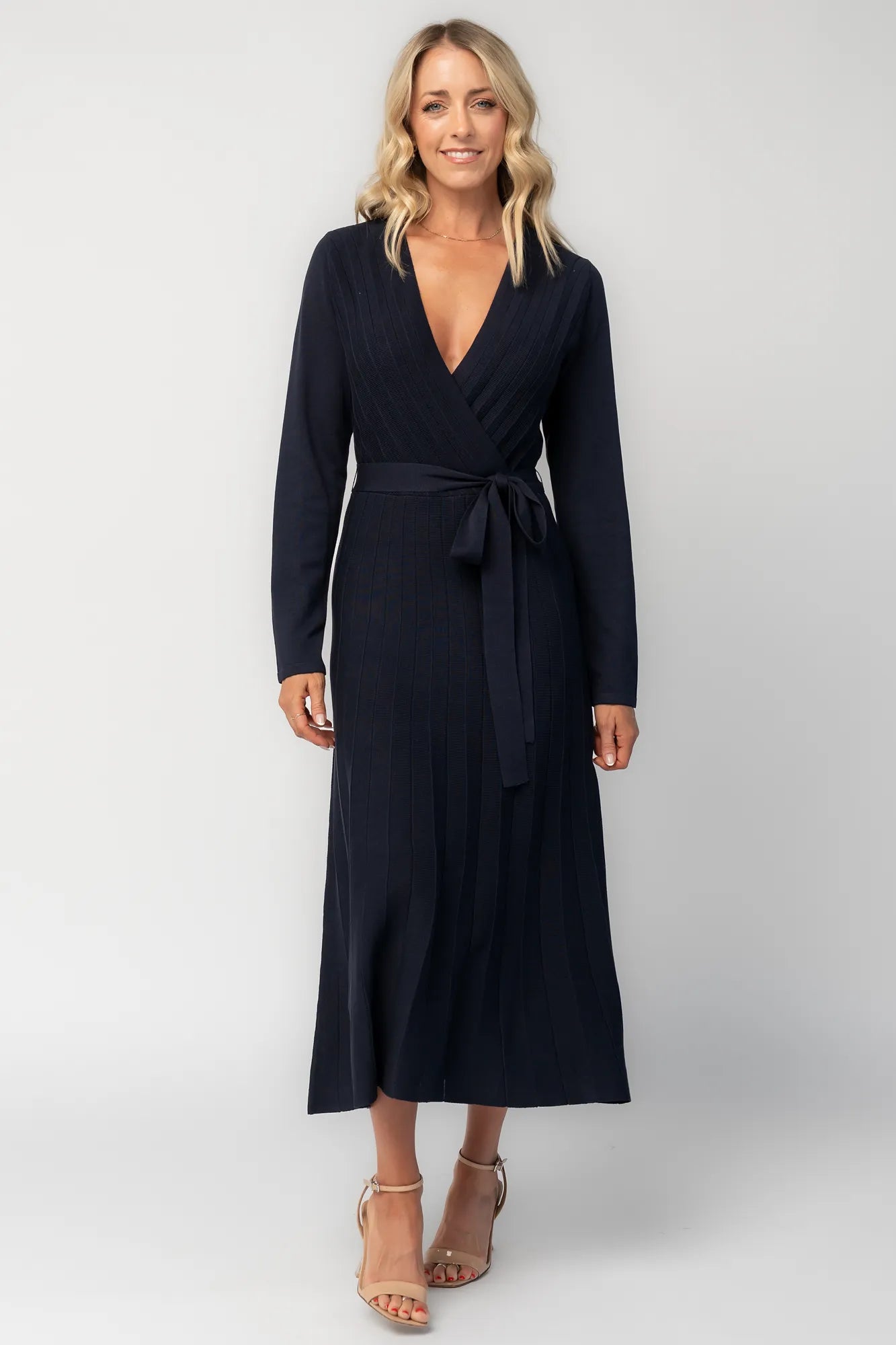 Caroline Midi Dress | Navy