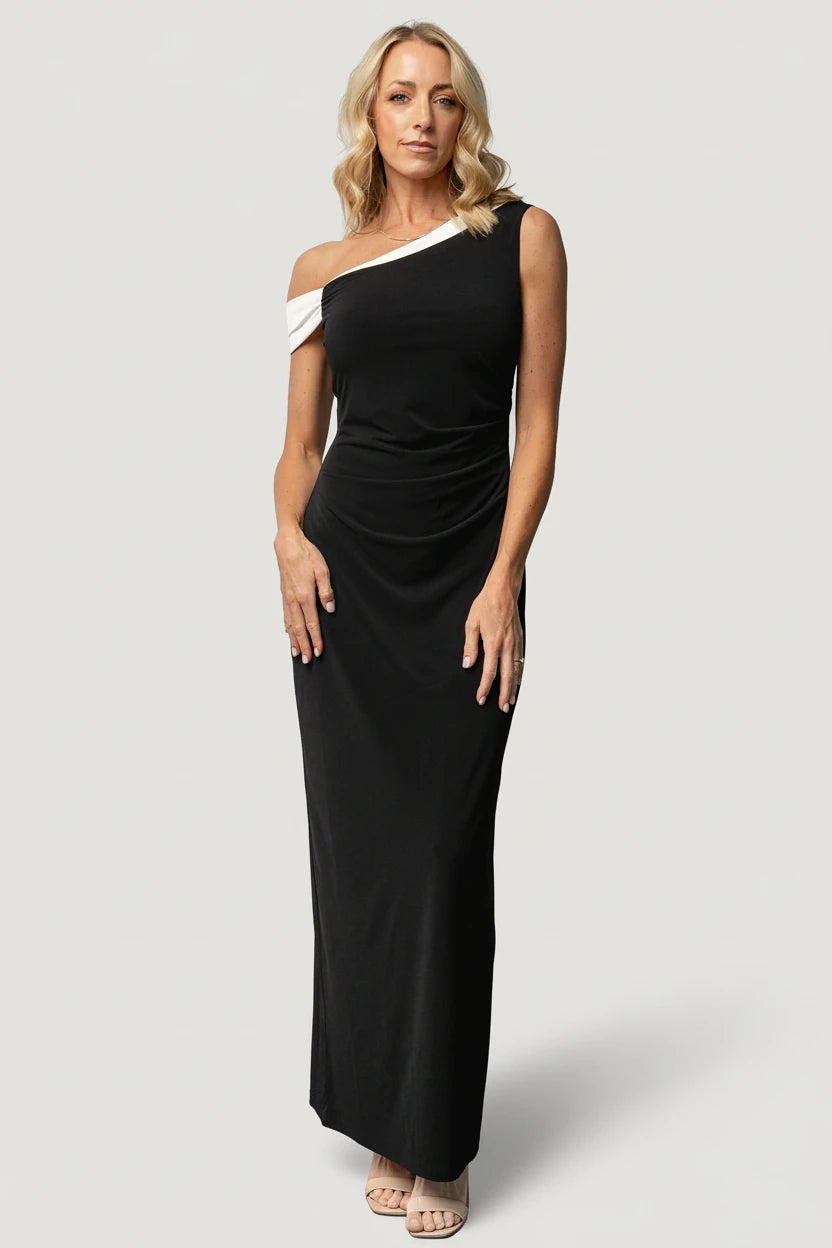 Baltic Born Womens Valena Maxi Dress | Black + Ivory | Size: Small Baltic Born Womens Valena Maxi Dress | Black + Ivory | Size: Small