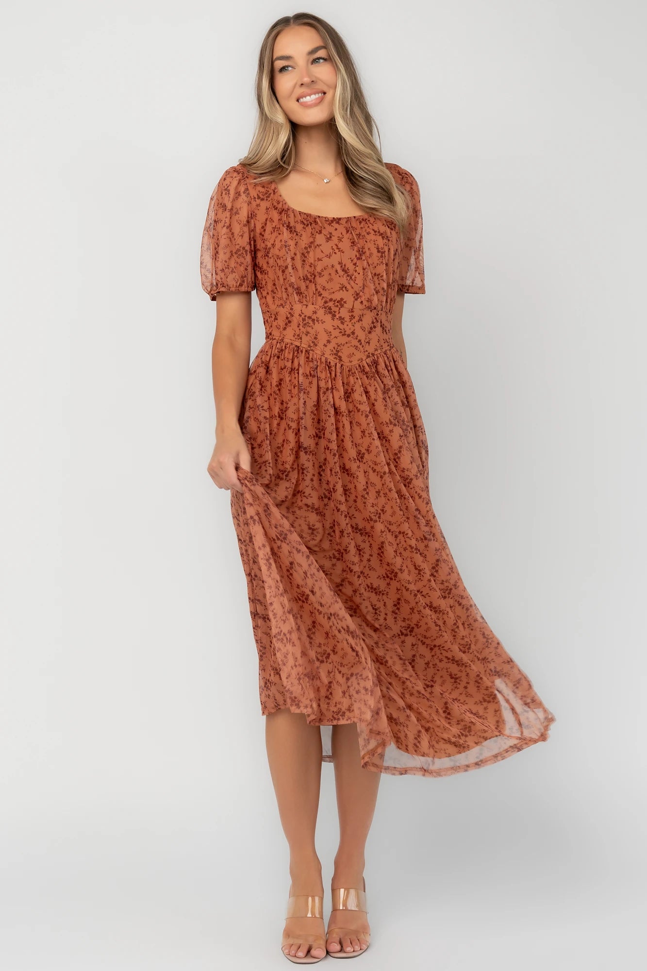 Amabel Midi Dress | Spice Floral