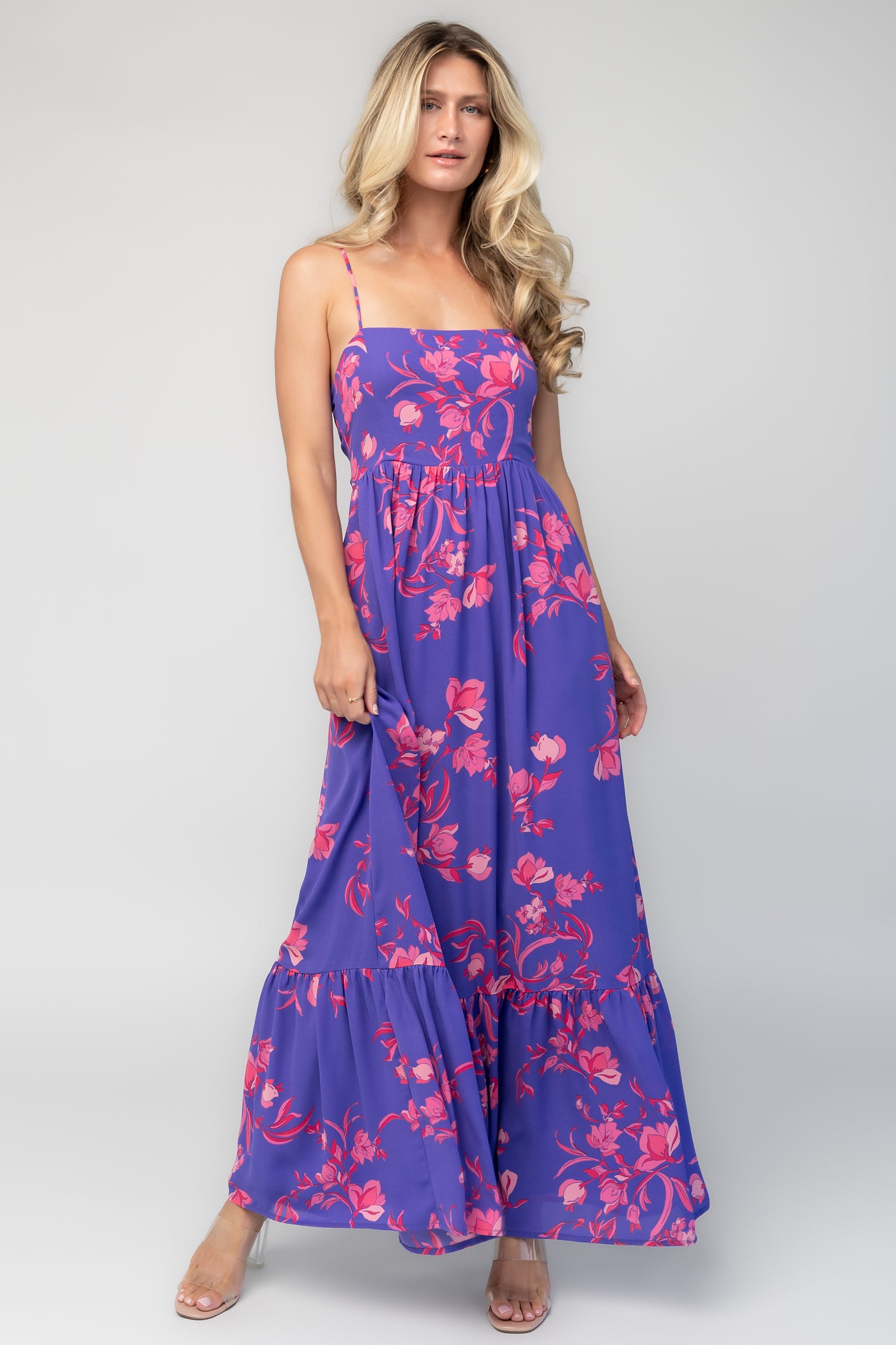 Regan Tank Maxi Dress | Purple Multi Regan Tank Maxi Dress | Purple Multi