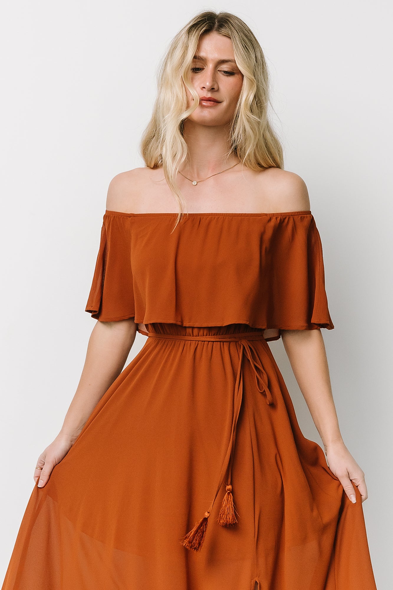 Fabric Swatch - Victoria Chiffon | Spice