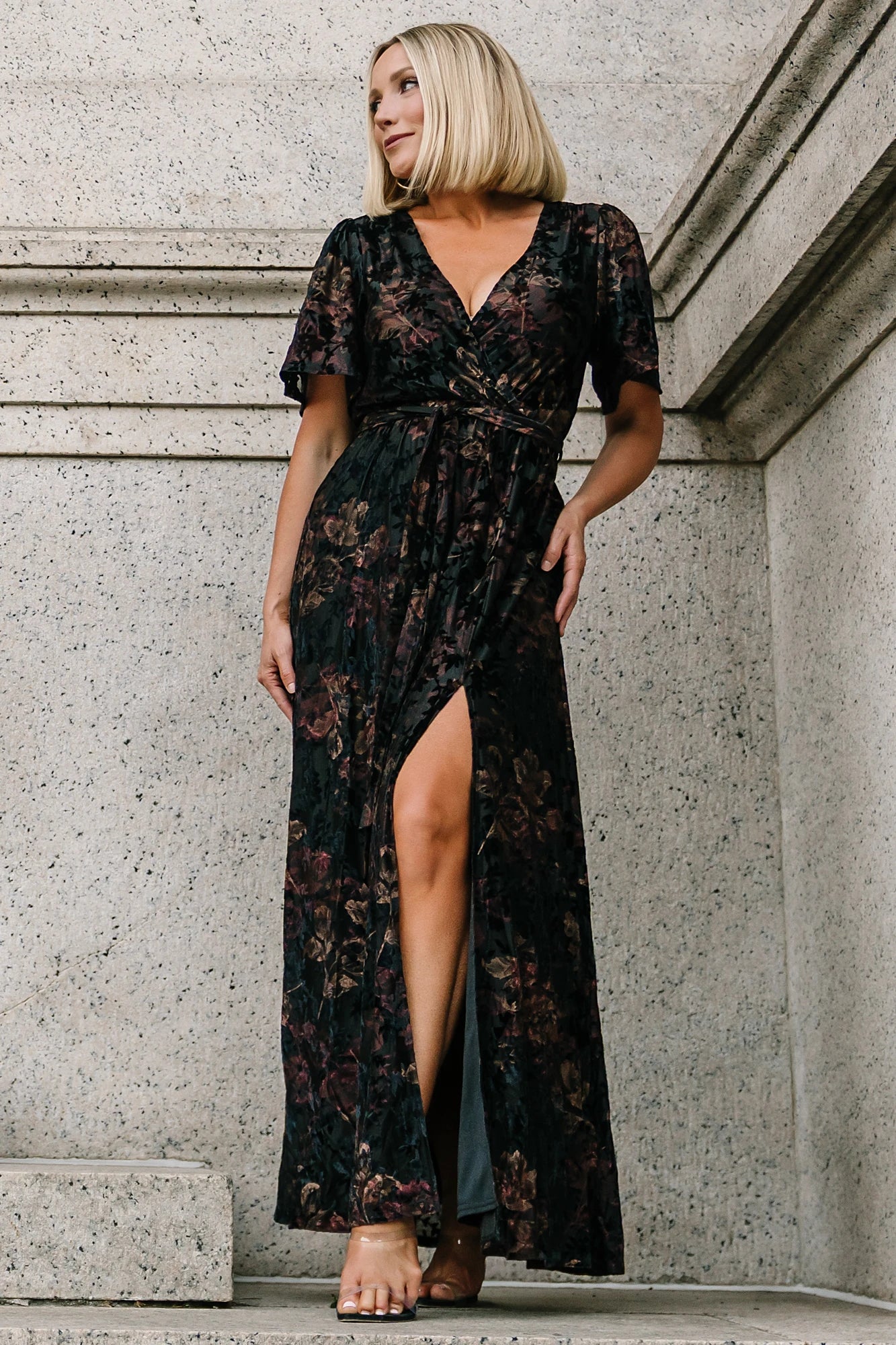 Uma Velvet Maxi Dress