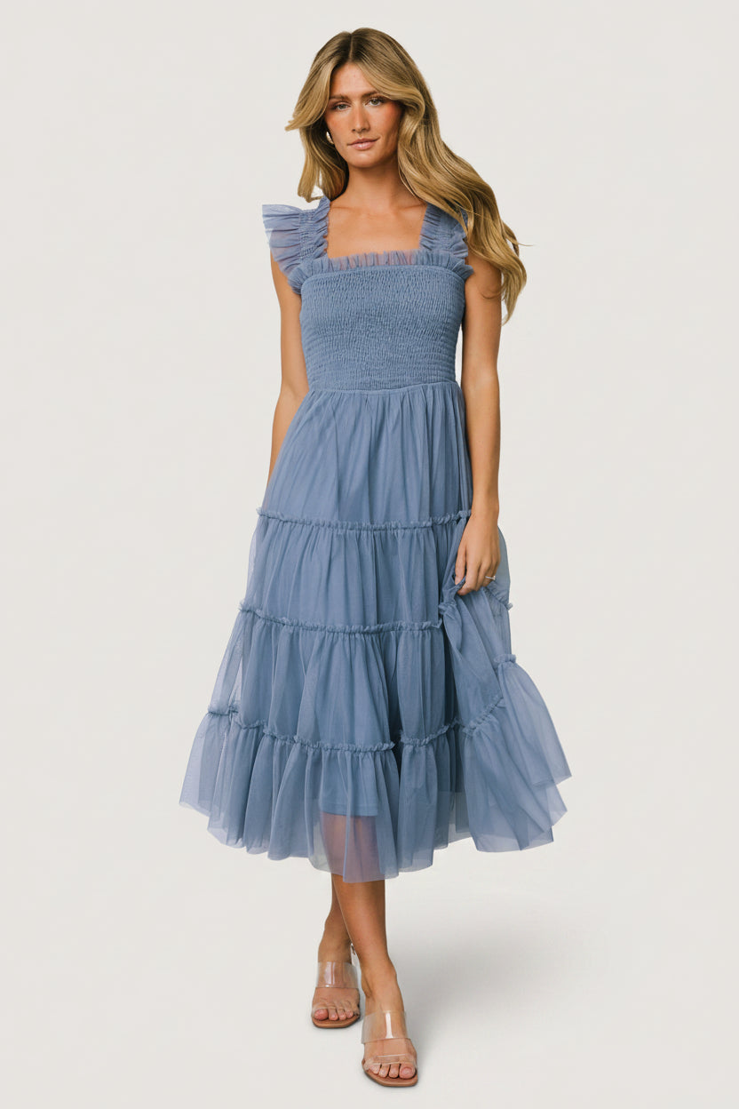 slate blue cocktail dress Scarlet Dress main image 0