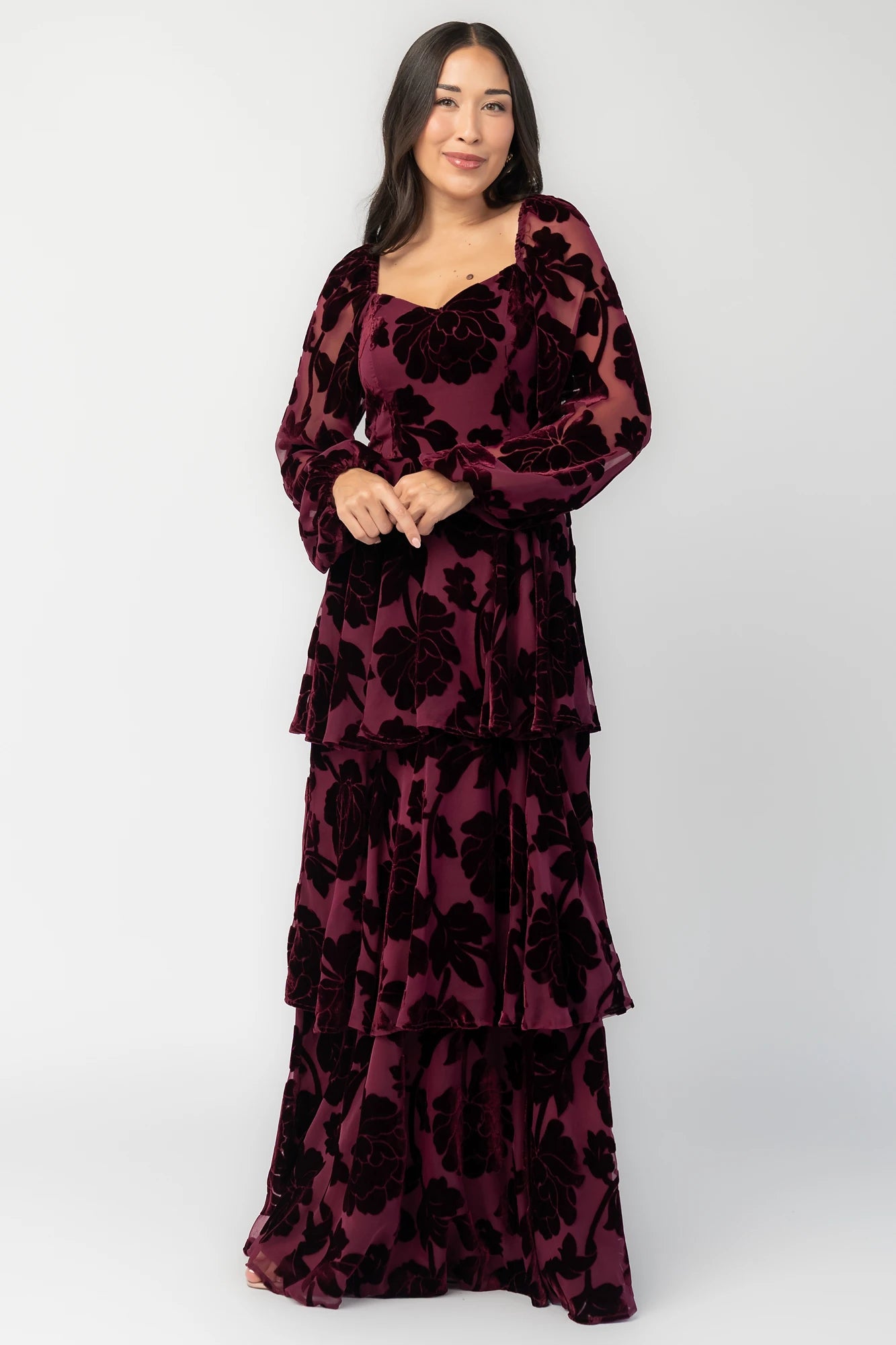 Alexandra Velvet Maxi Dress | Mulberry