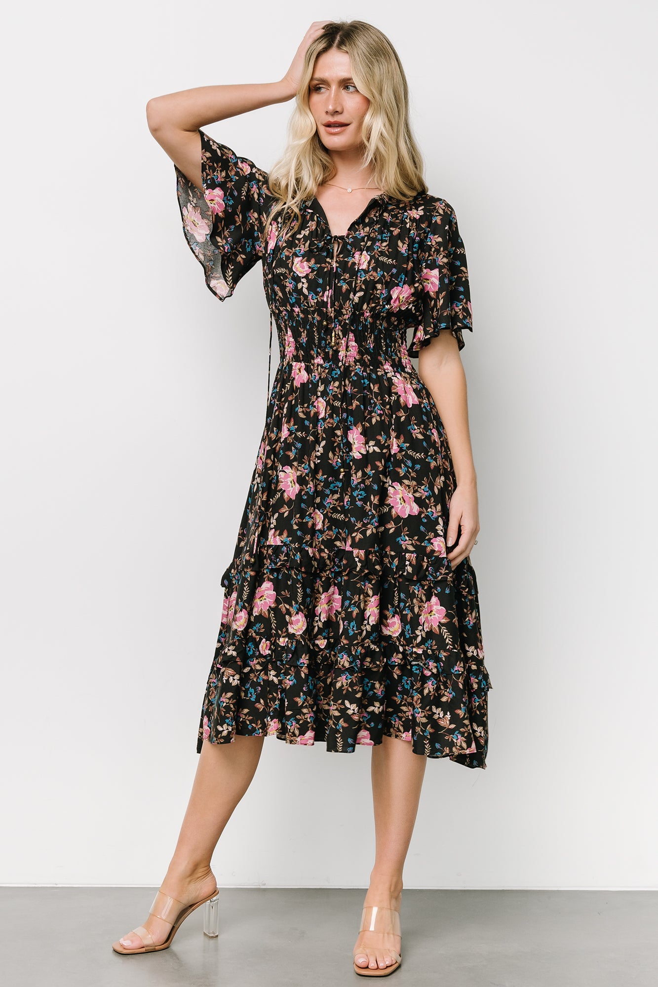 Spell Boho Midi Dress | Midnight Garden Spell Boho Midi Dress | Midnight Garden