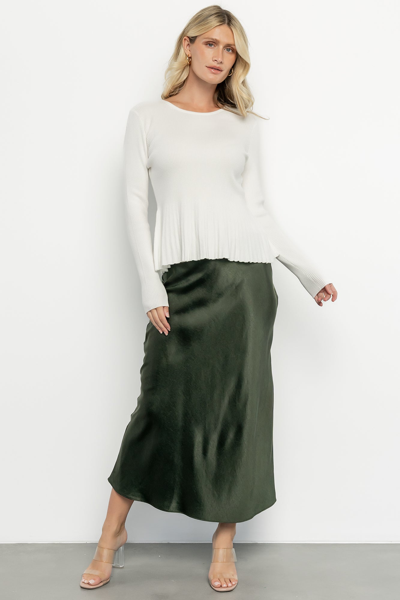 Ainsley Ribbed Top | Off White