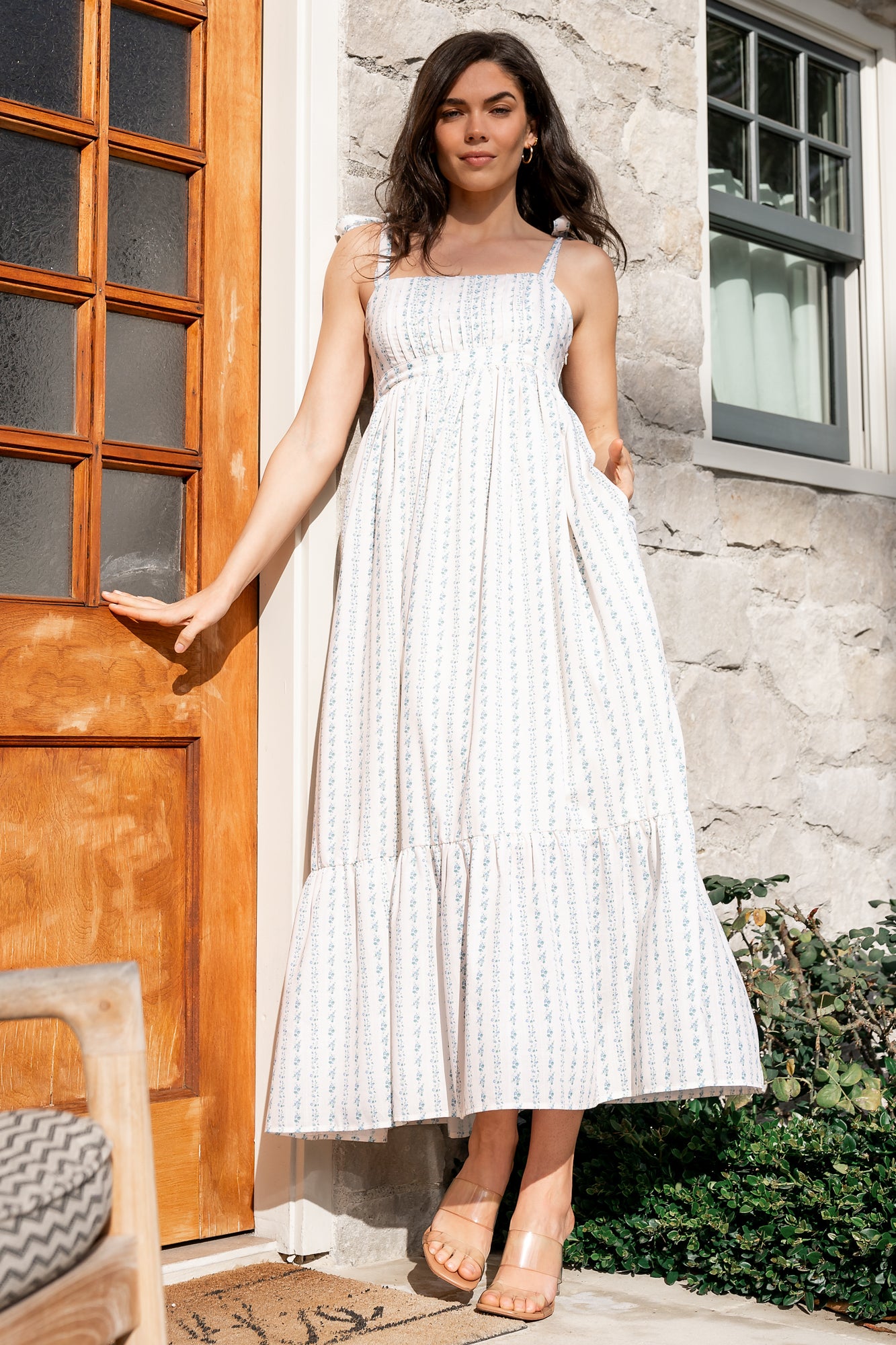 Baltic Born Womens Kennie Maxi Dress | Cream Multi Floral | Size: Medium Baltic Born Womens Kennie Maxi Dress | Cream Multi Floral | Size: Medium