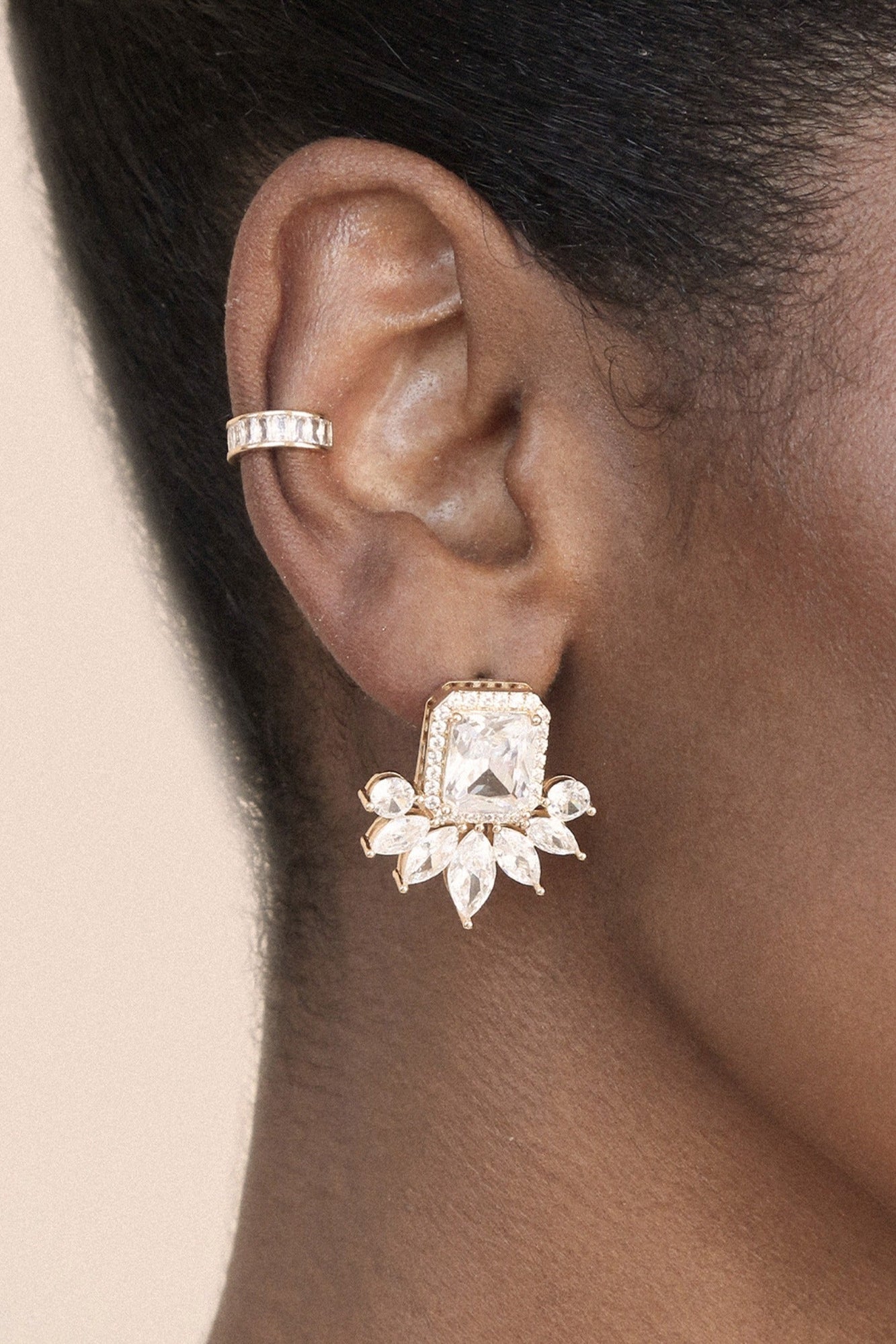 Shine Crystal Stud Earrings