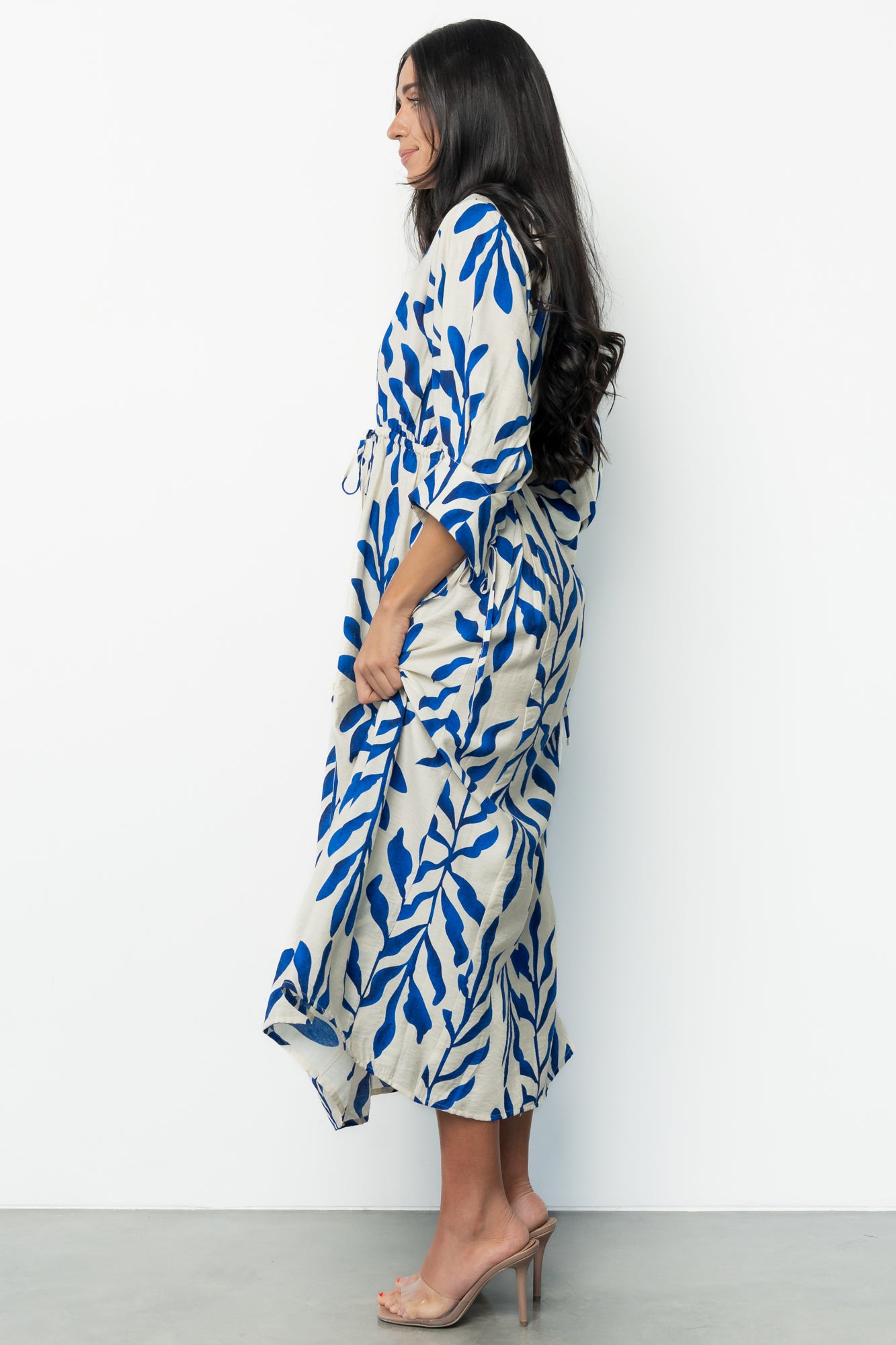 Málaga Midi Dress | Cobalt Print