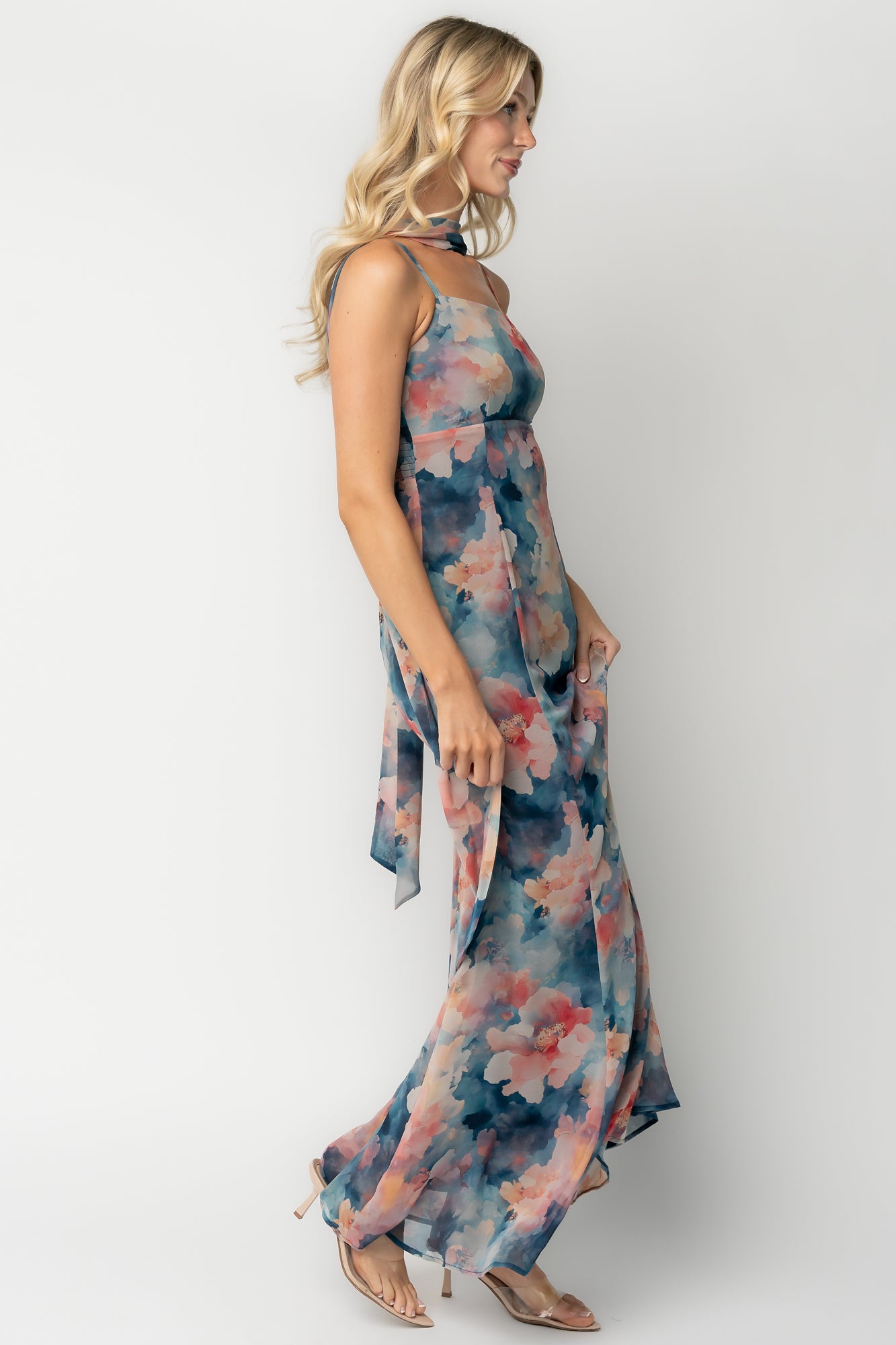 Province Maxi Dress | Blue Multi