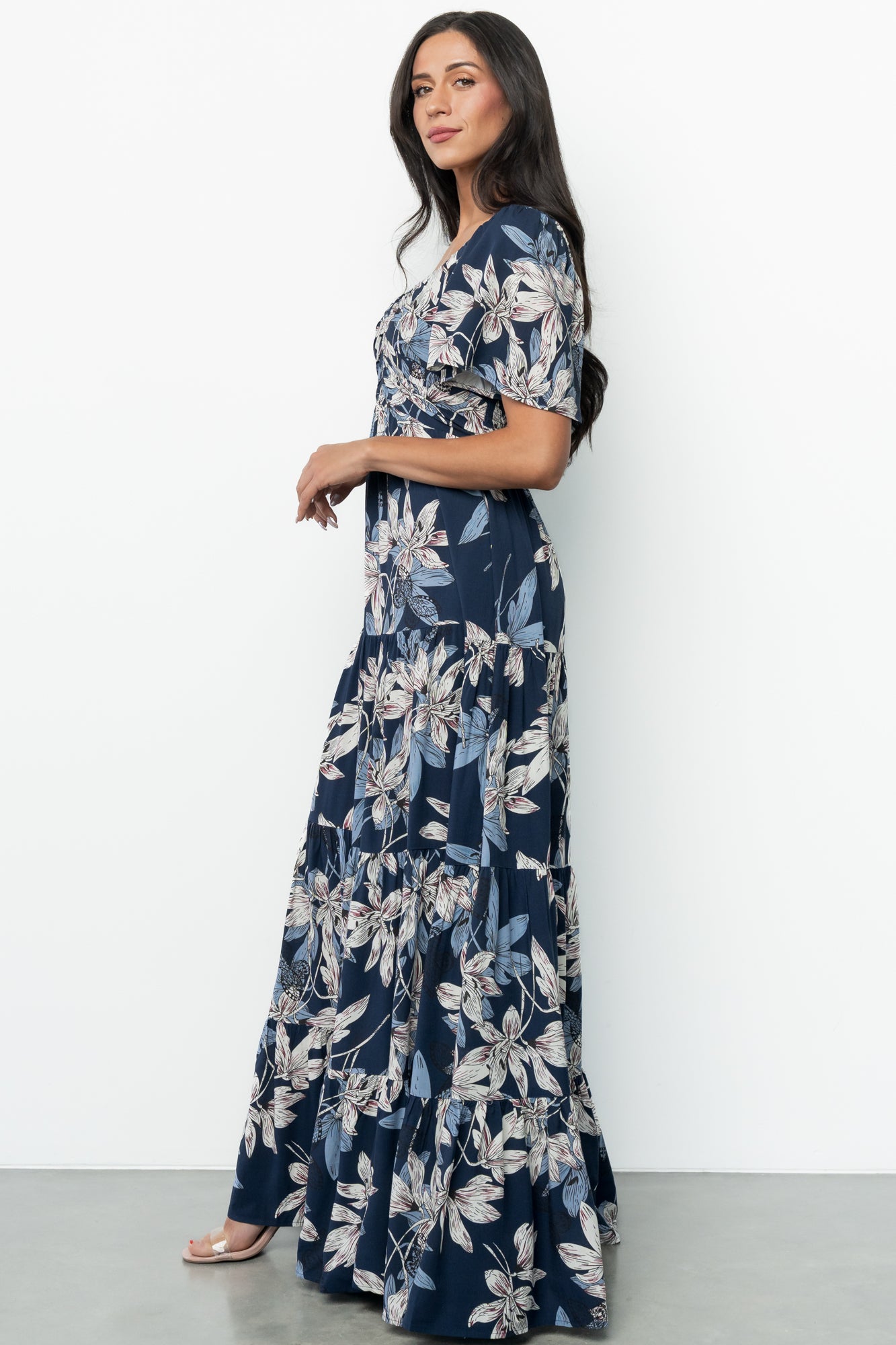 Villa Maxi Dress | Blue Floral