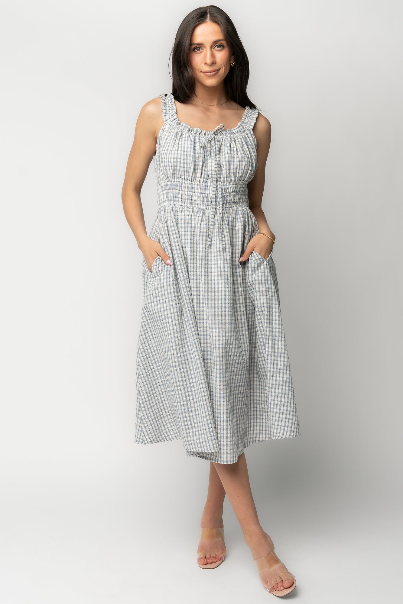 Meadow Dress | Light Blue Gingham